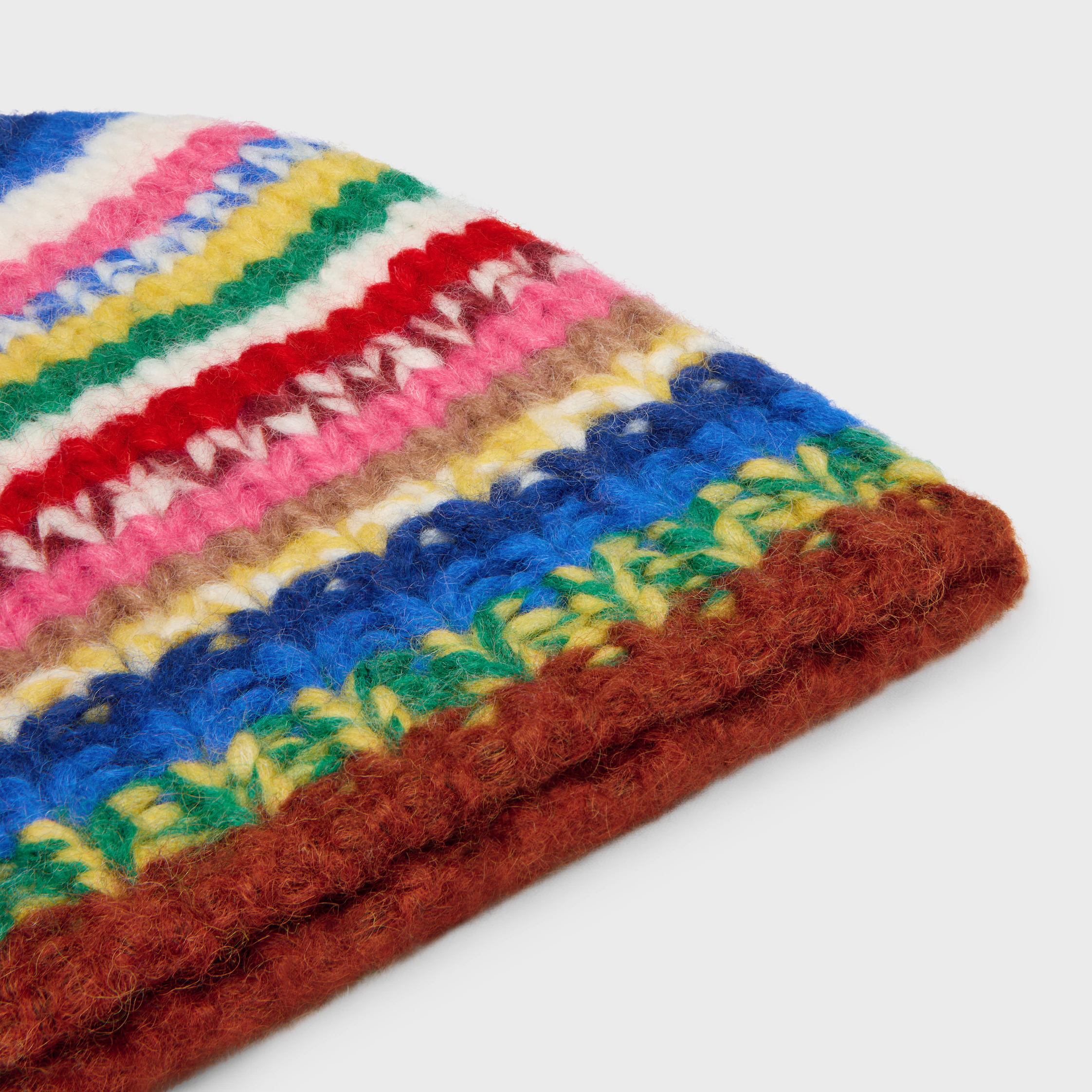 BEANIE IN MOULINE ALPACA AND WOOL