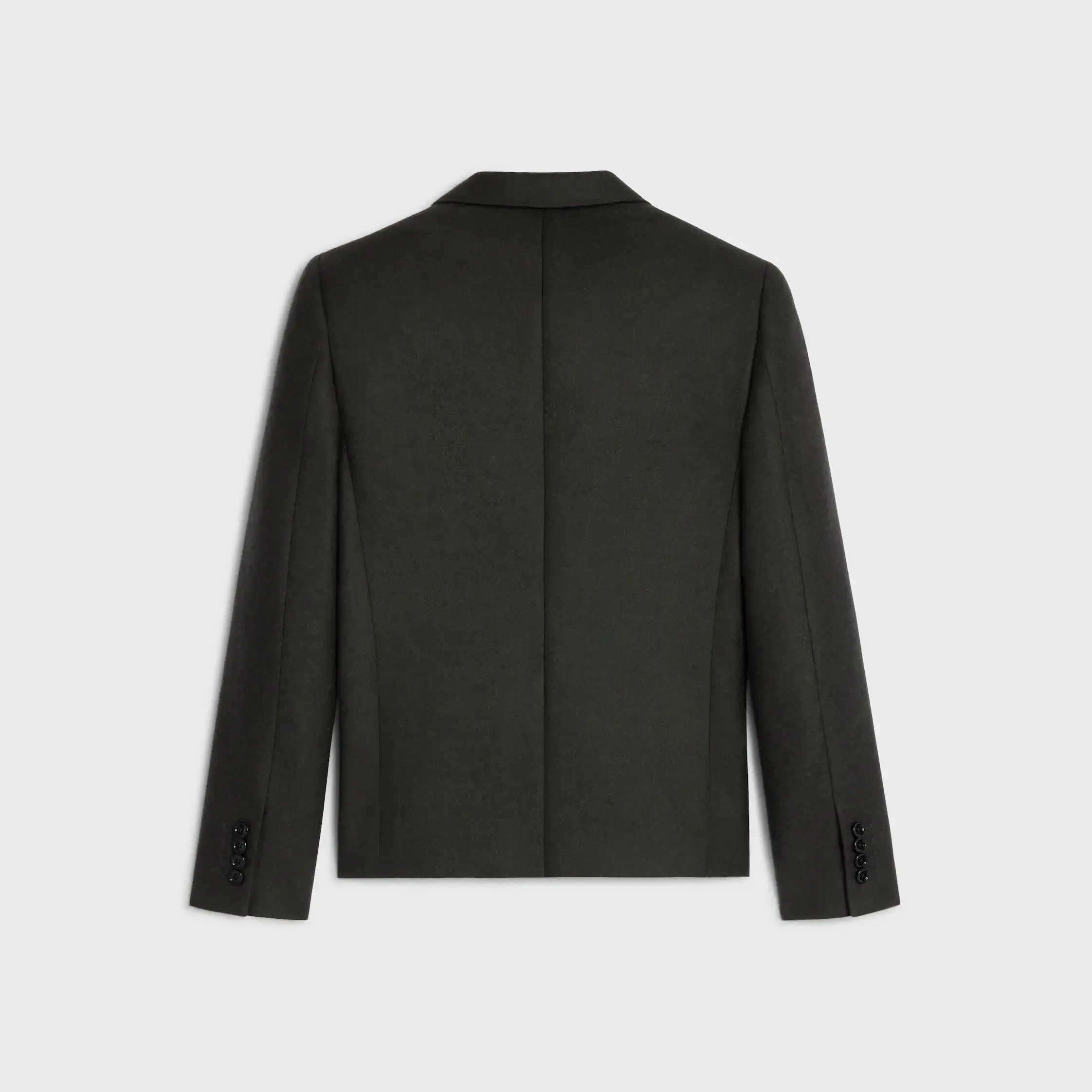 short jacket in cashmere flannel
