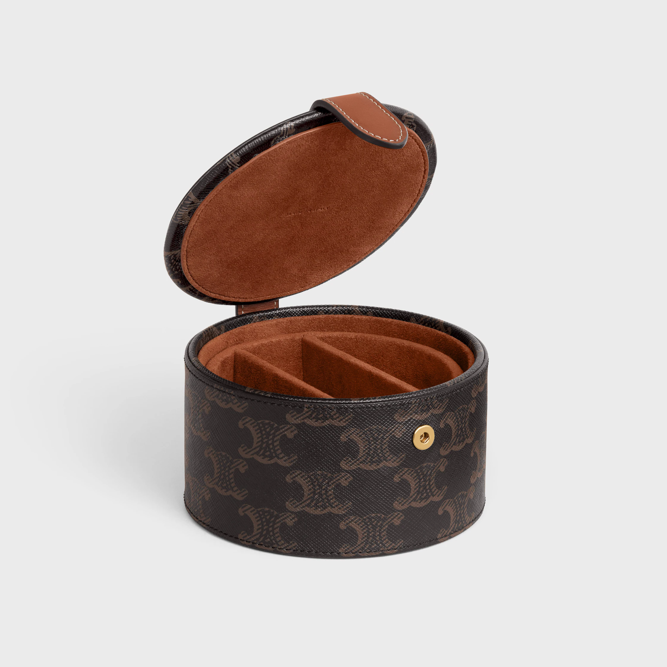 JEWELS Case in Triomphe Canvas and Calfskin