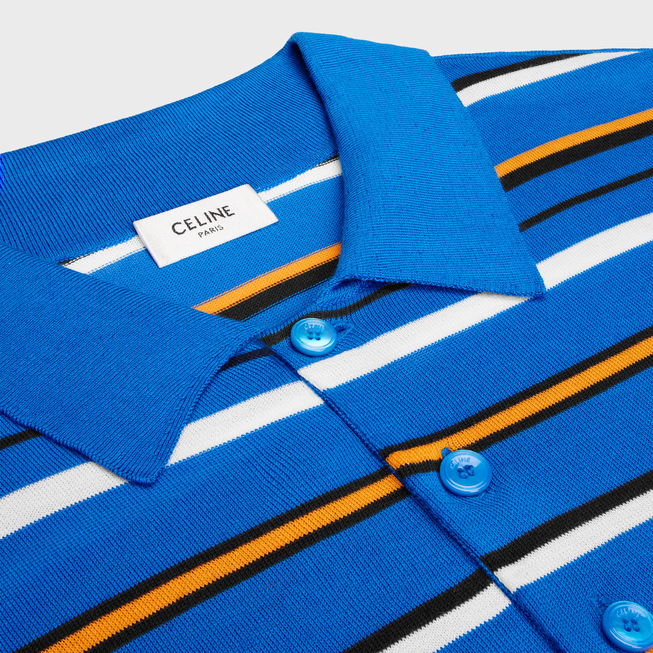 short-sleeved polo sweater IN fine cotton