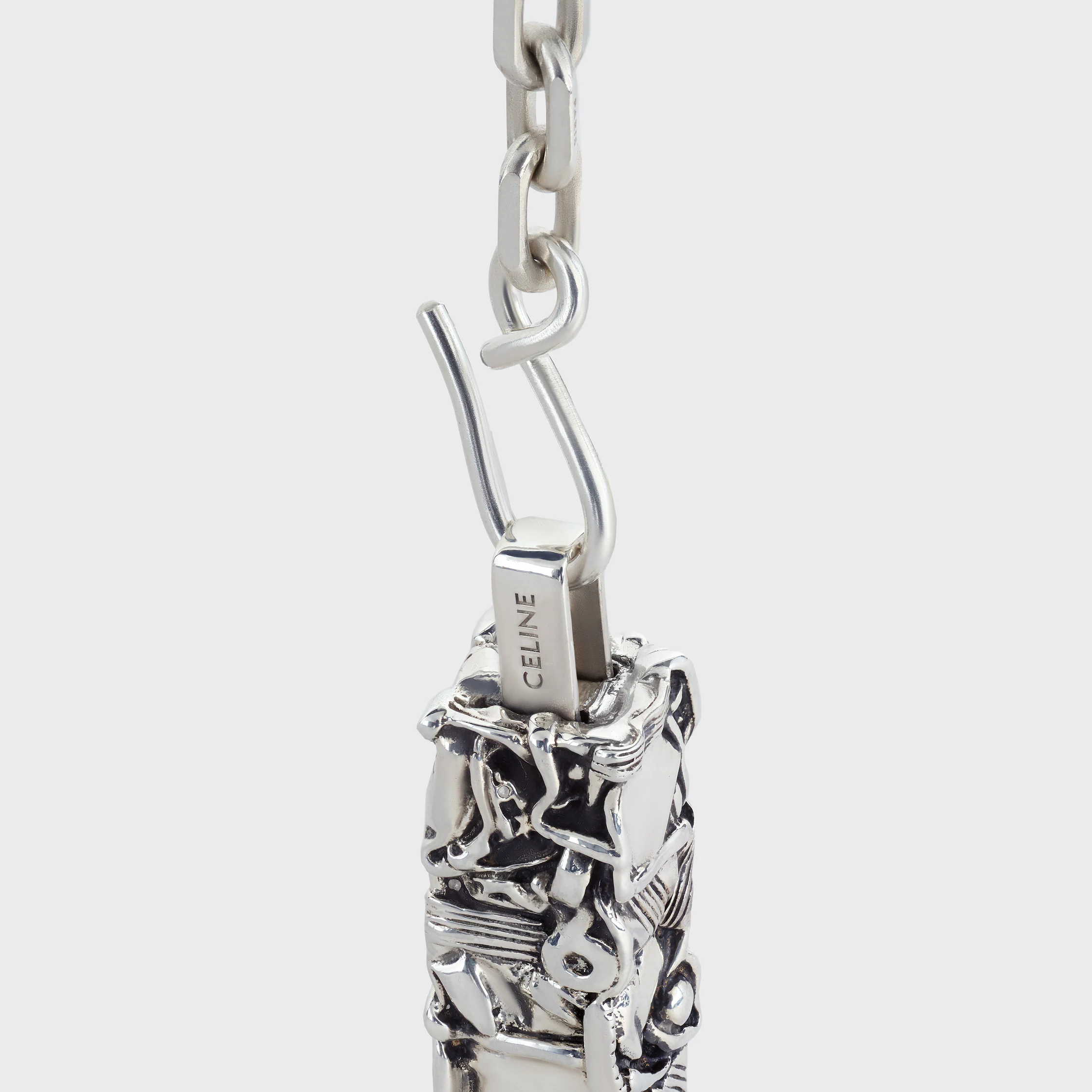 Celine César Project Compression Necklace in Sterling Silver