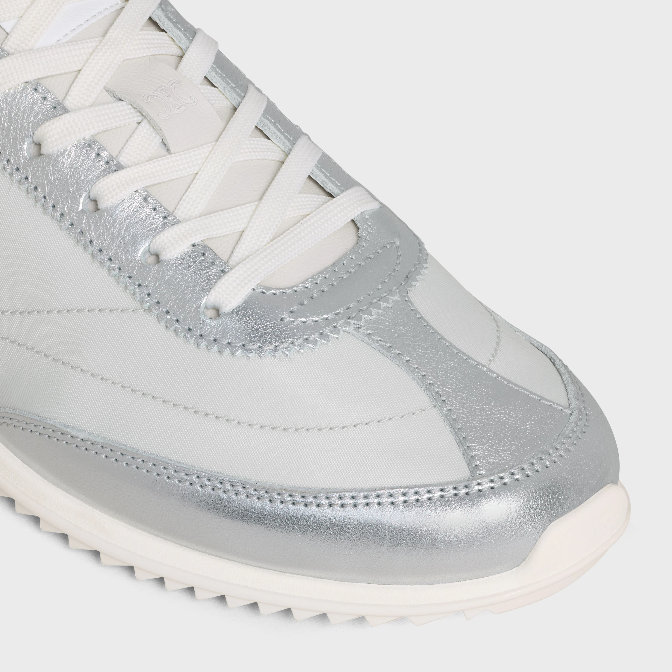 RACER SNEAKER IN NYLON, LAMINATED CALFSKIN AND CALFSKIN