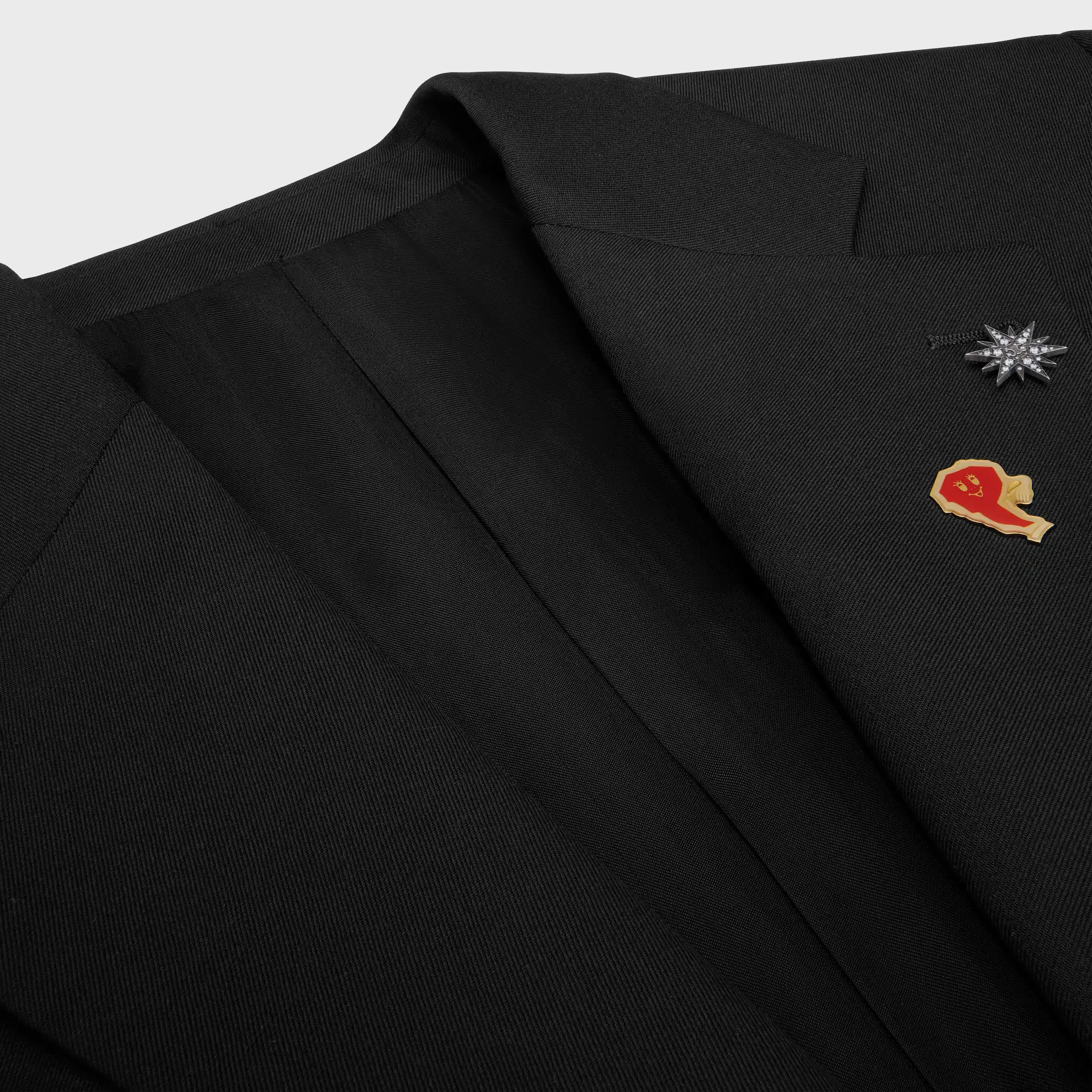 tailored jacket IN wool gabardine