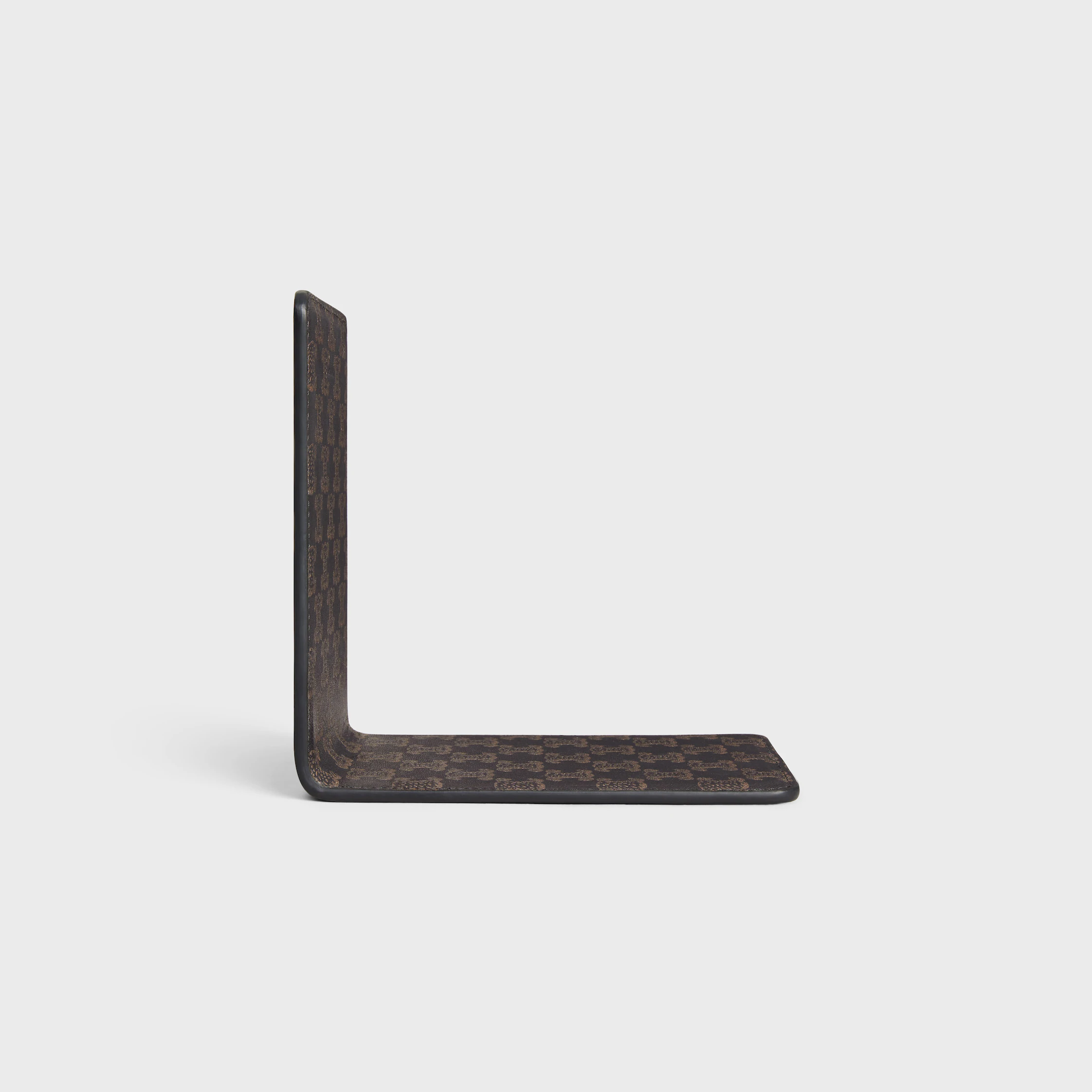 BOOKEND IN LAMBSKIN WITH TRIOMPHE CANVAS PRINT