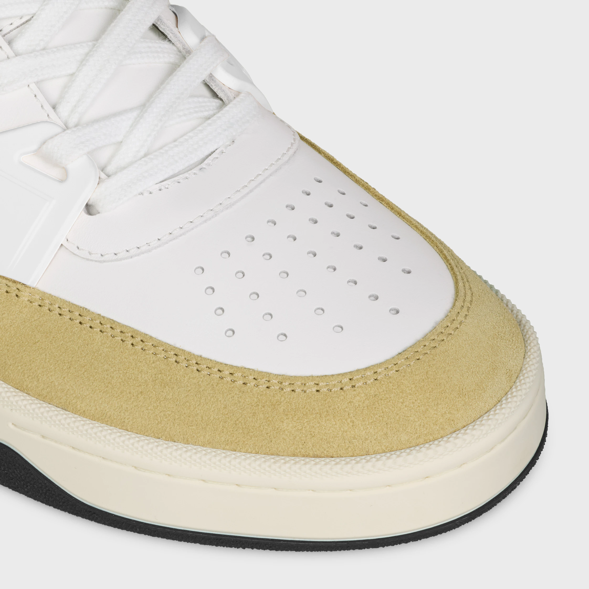 CT-09 TRAINER SNEAKER IN CALFSKIN, SUEDE CALFSKIN AND MESH