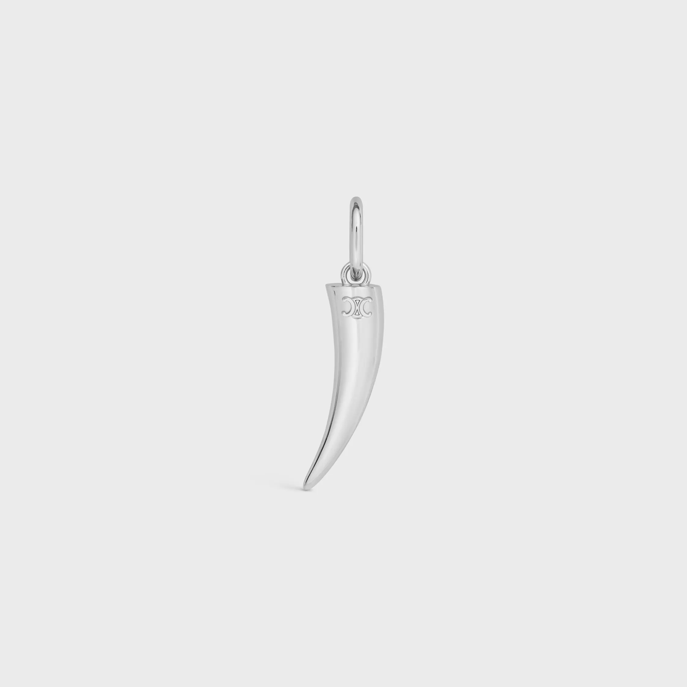 CHARMS HORN IN BRASS WITH RHODIUM FINISH