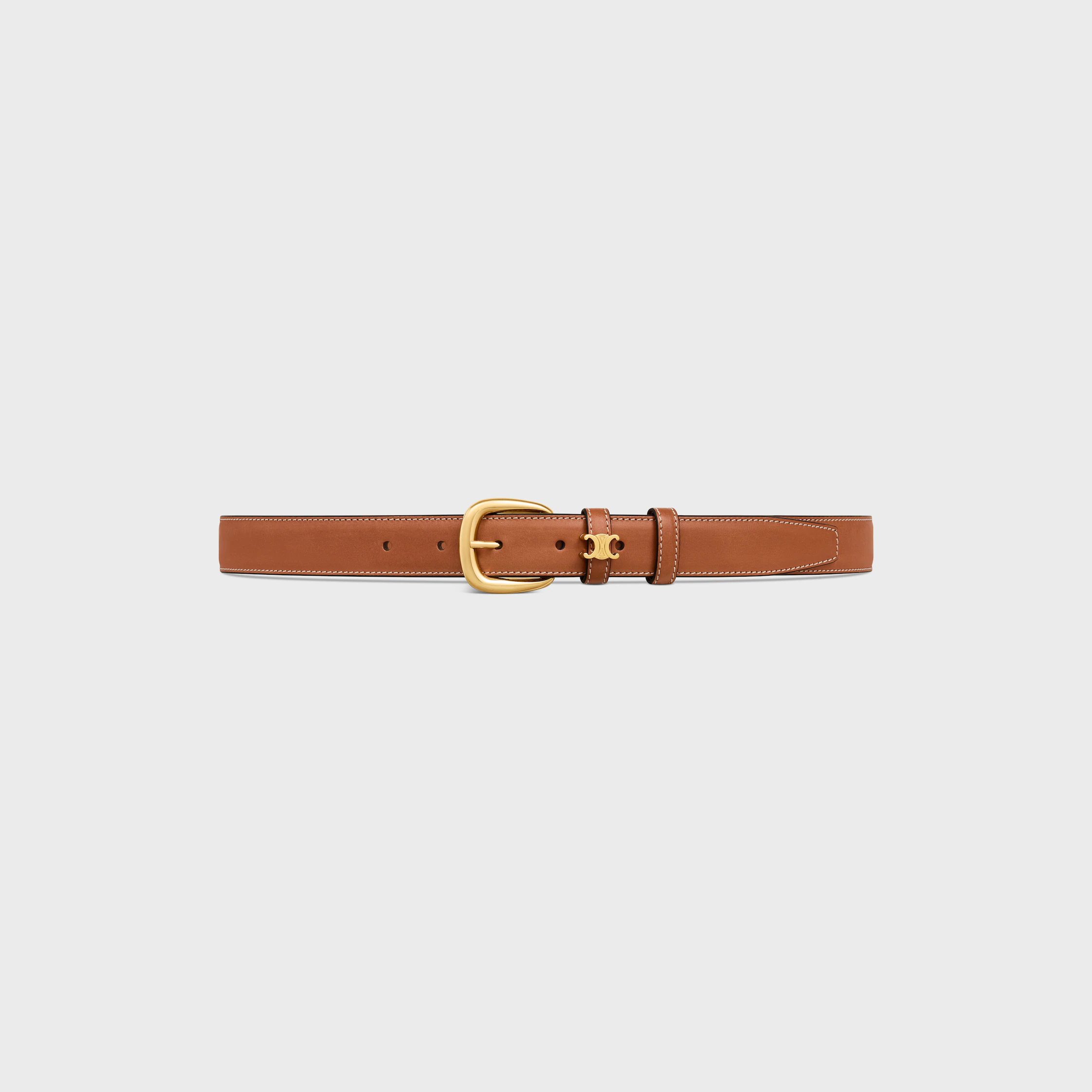 VIVIENNE BELT 25MM IN Natural Calfskin