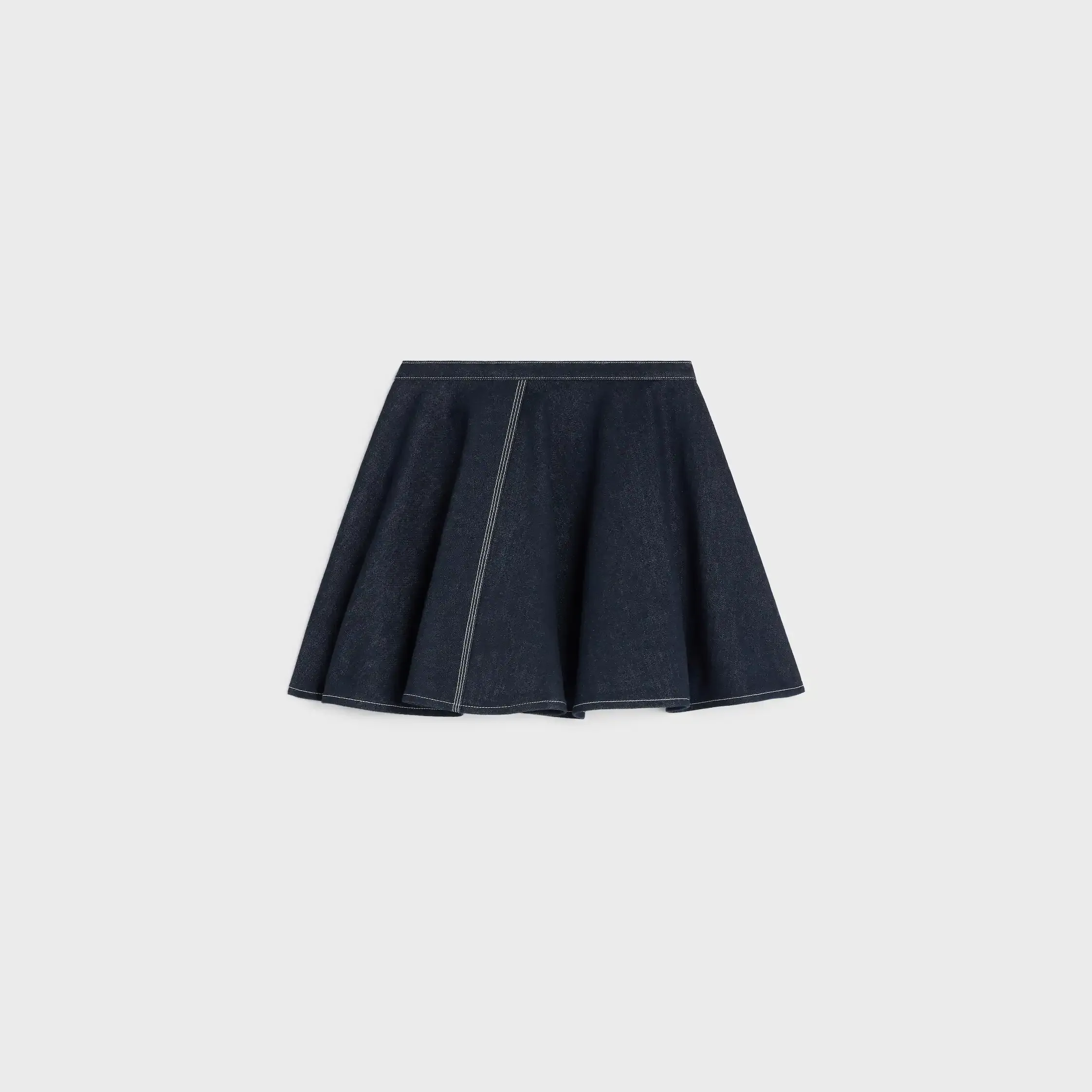 peplum skirt IN LIGHTWEIGHT cotton DENIM