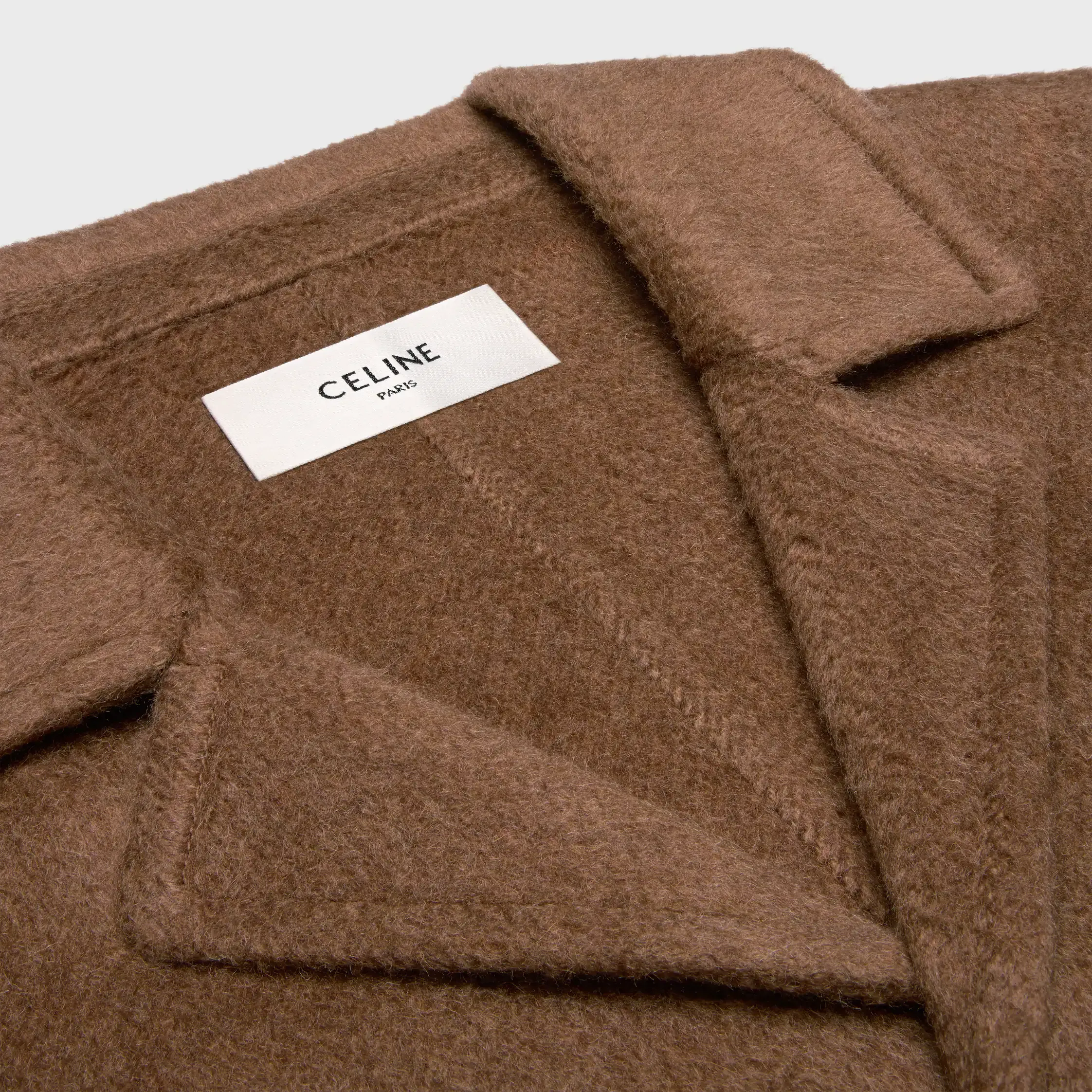 coat IN double-face cashmere and camel