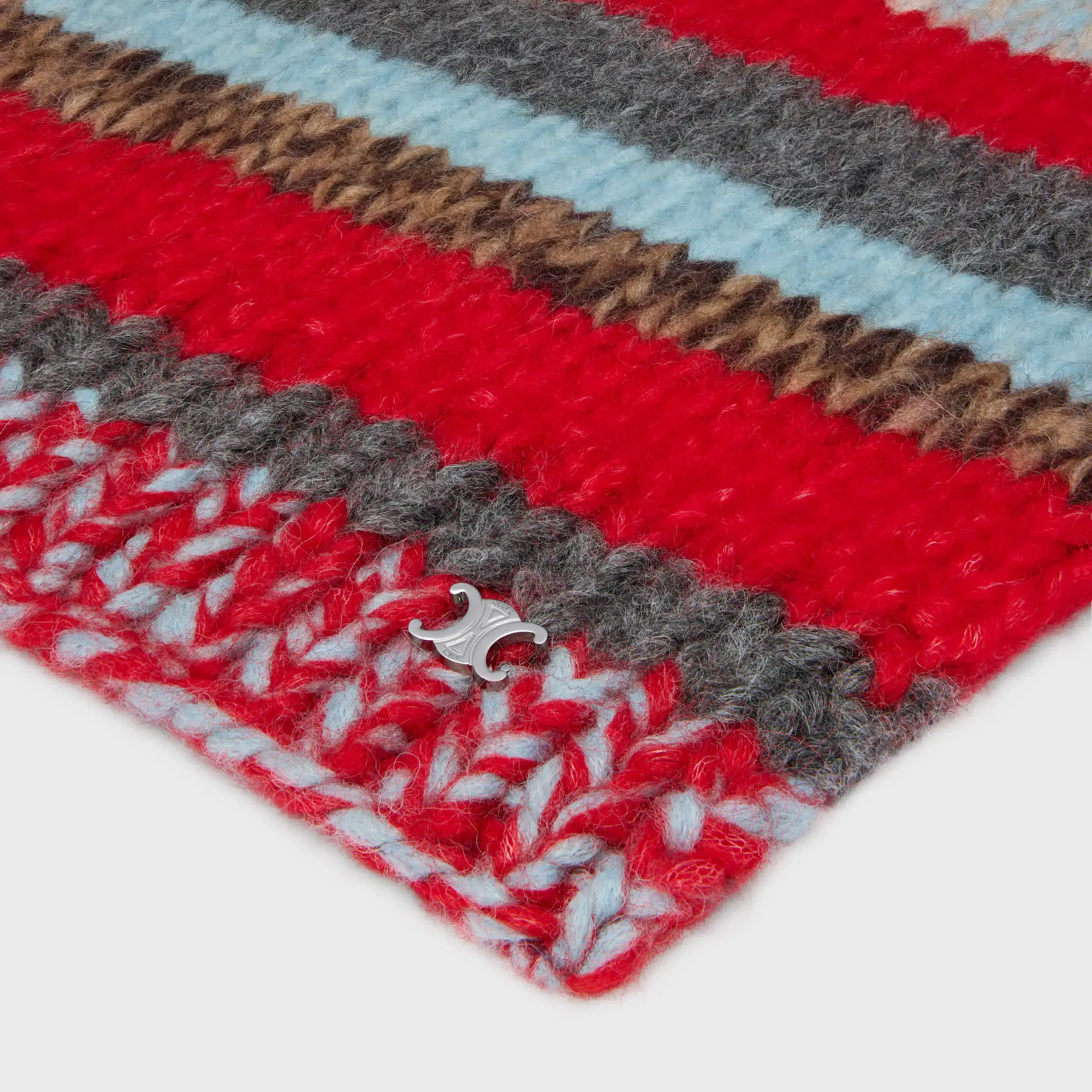 scarf IN MOULINE ALPACA AND WOOL