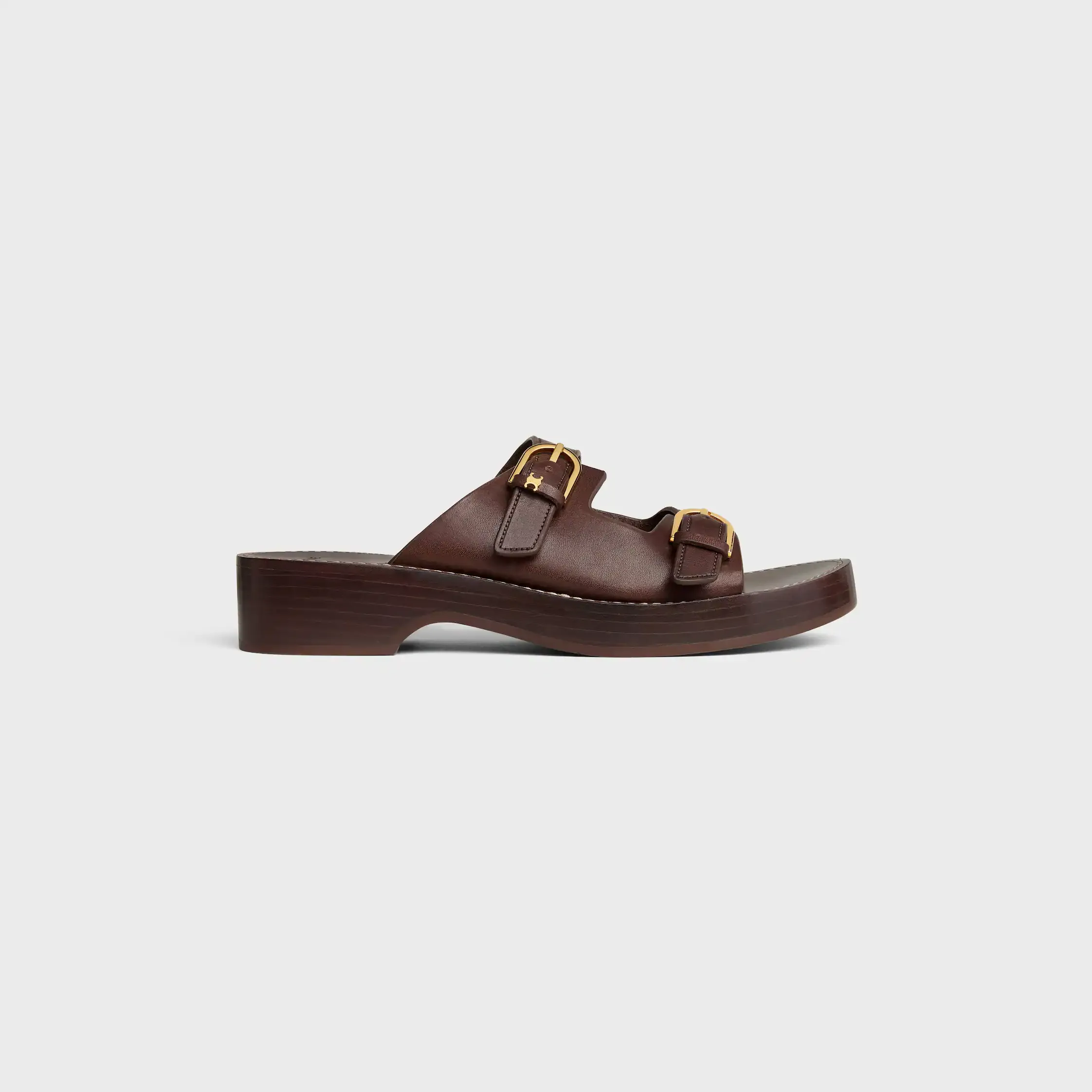 CLEO - DOUBLE STRAP SANDAL IN Calfskin - Vegetal Tanning