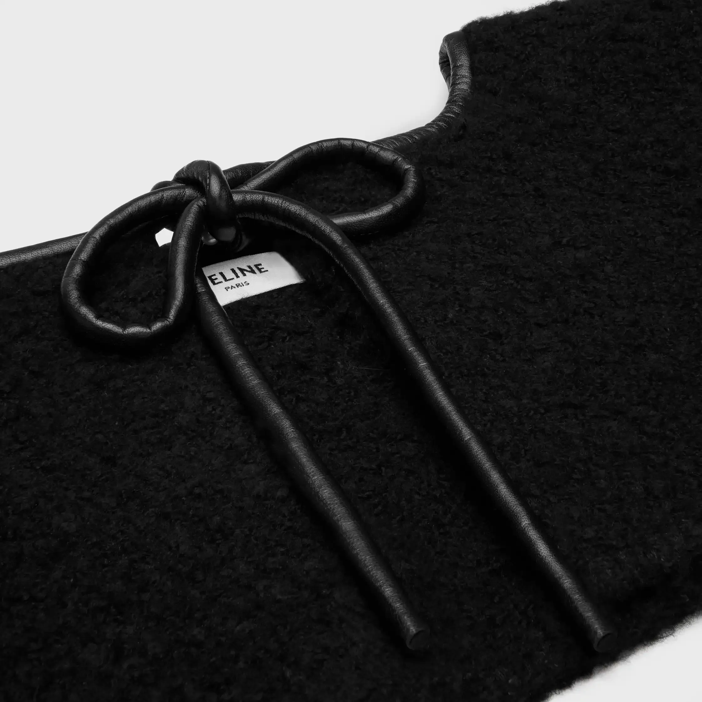 peplum IN cashmere and wool natté