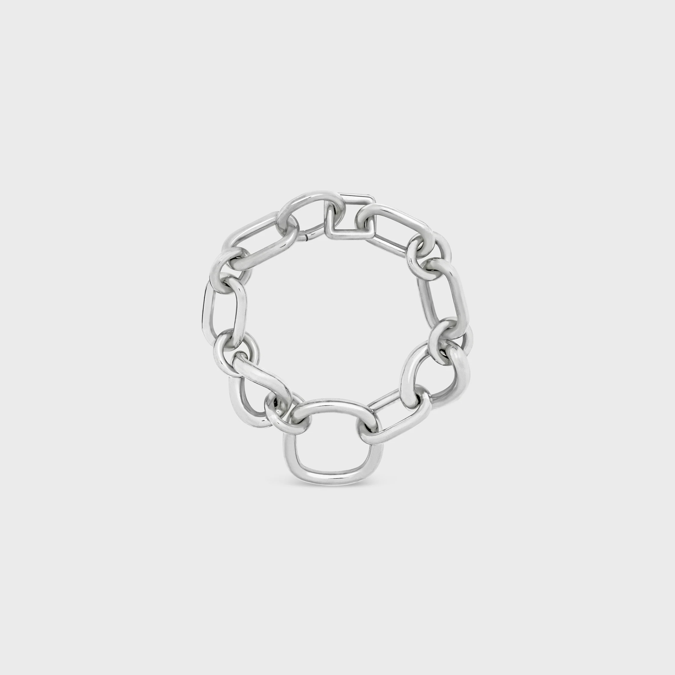 CHARMS MODERN THIN GOURMETTE IN BRASS WITH RHODIUM FINISH