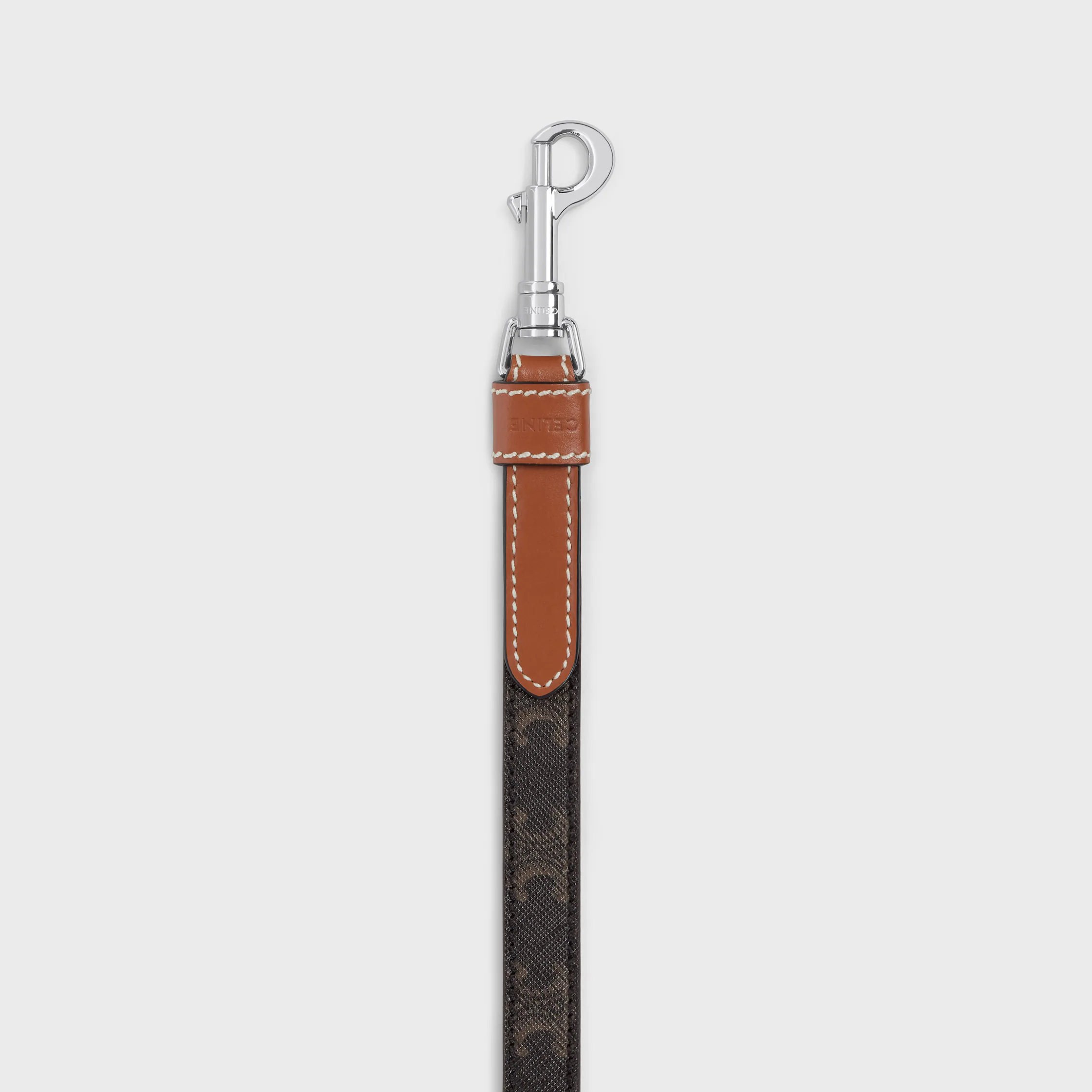 Adjustable Dog Leash in Triomphe Canvas and Calfskin