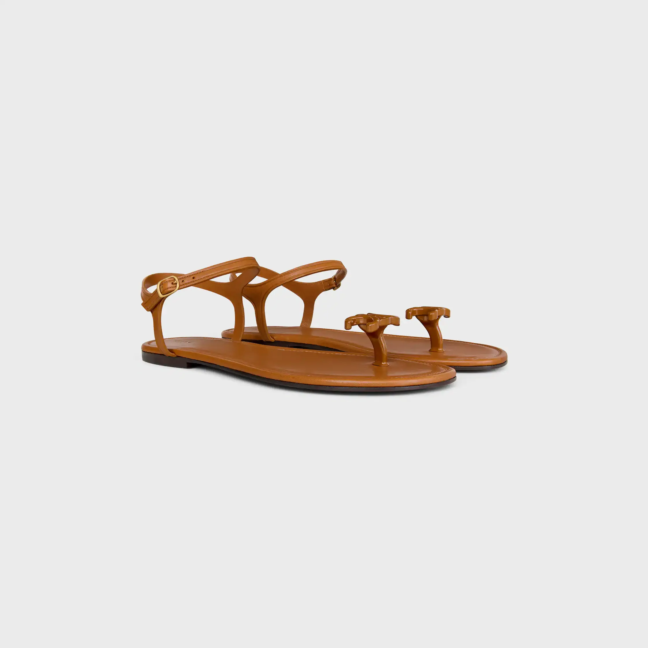 BAY - TRIOMPHE THONG SANDAL IN SUPPLE CALFSKIN