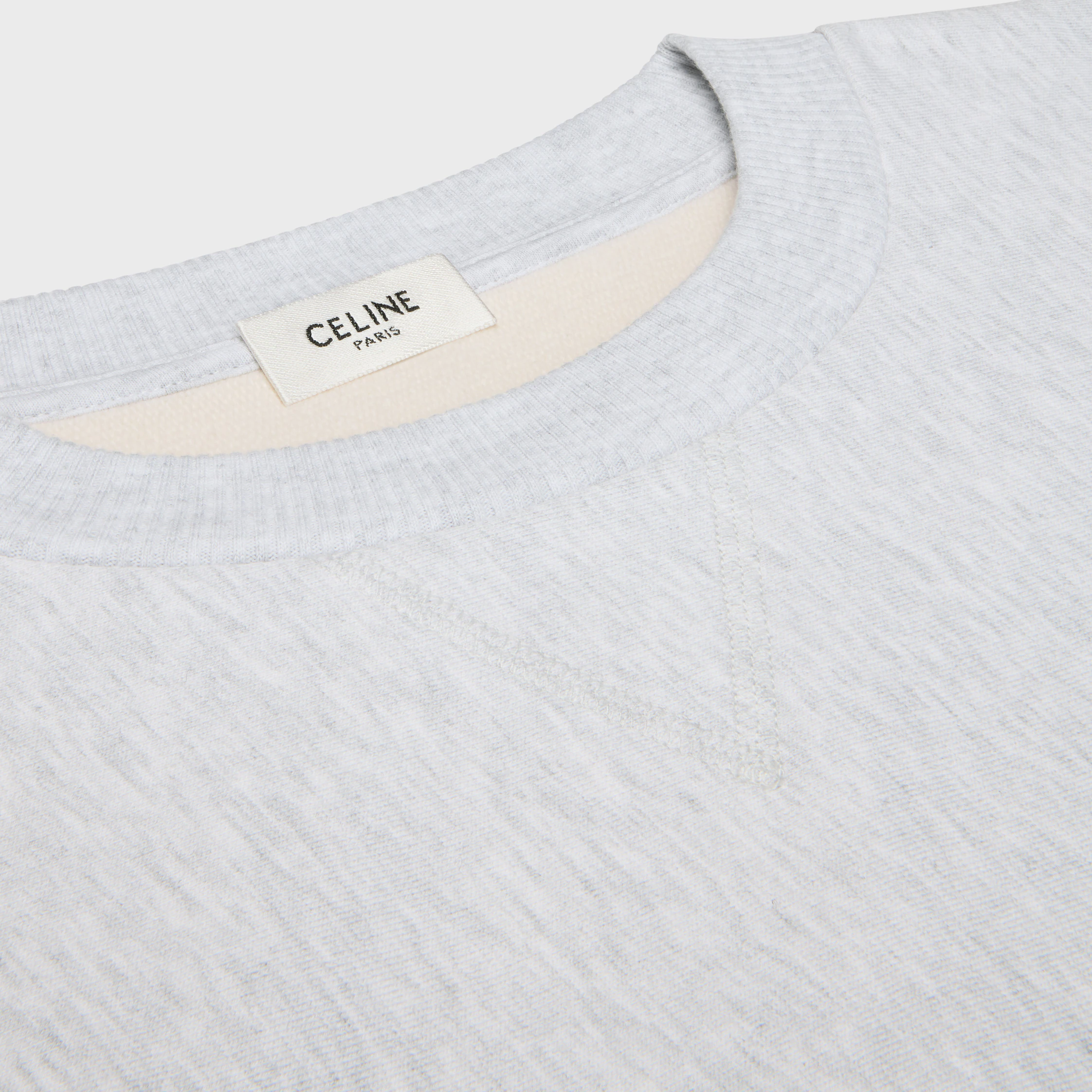 oversized crewneck sweater IN cotton fleece