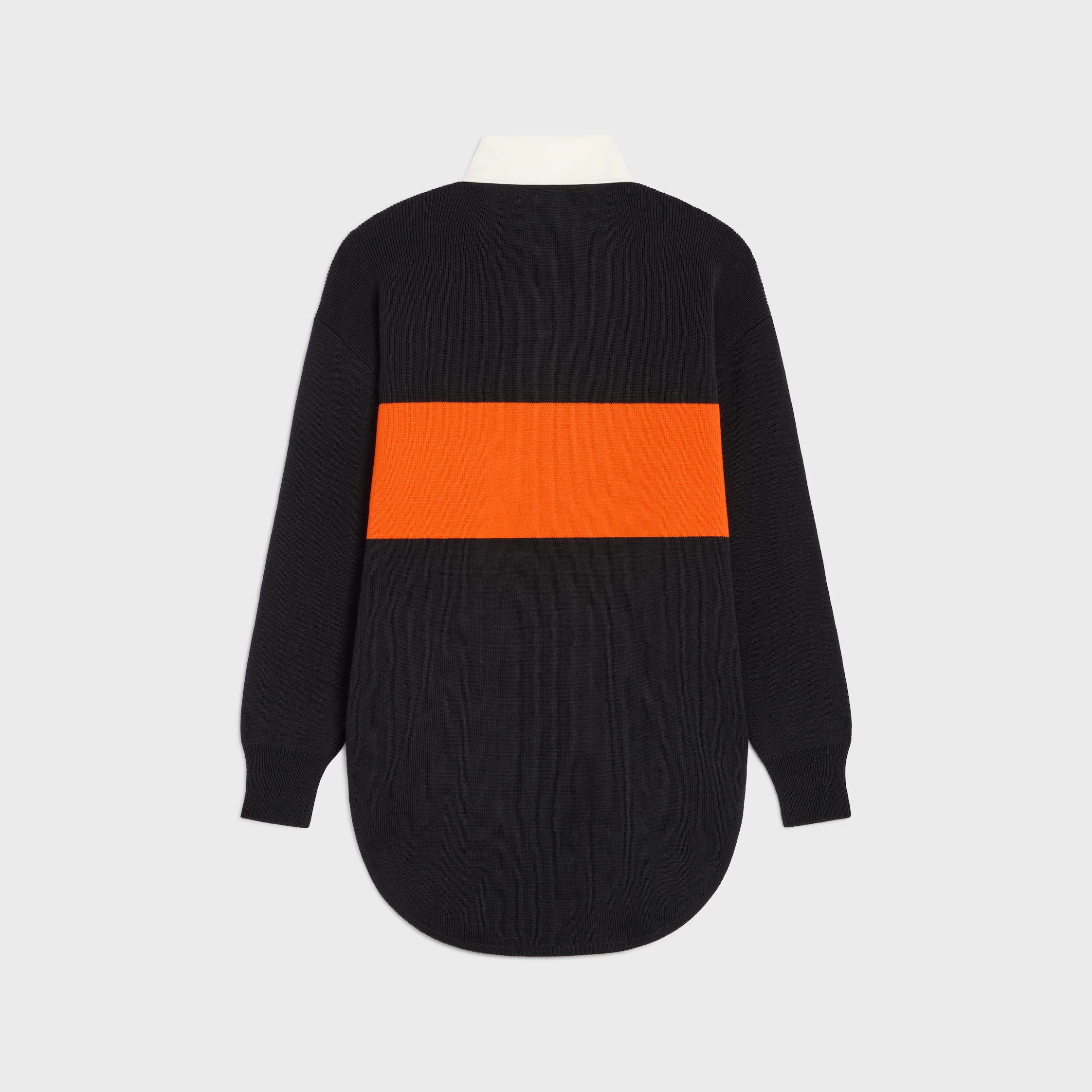 oversized polo sweater IN wool