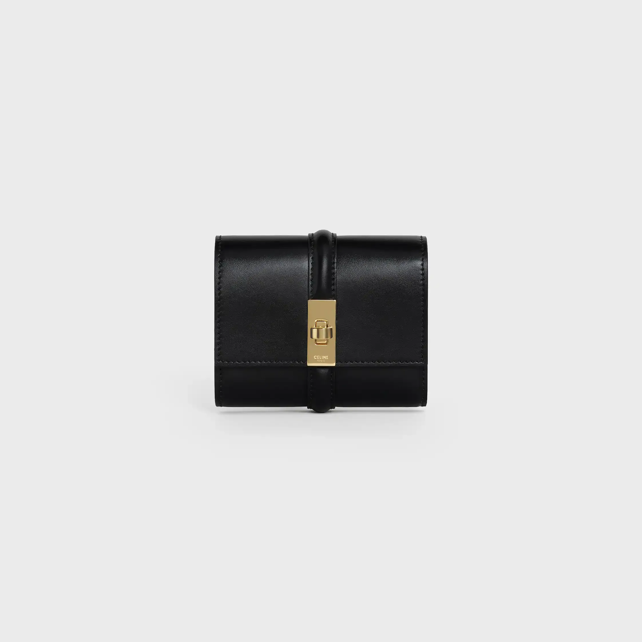 Small Trifold wallet 16 IN Satinated Calfskin
