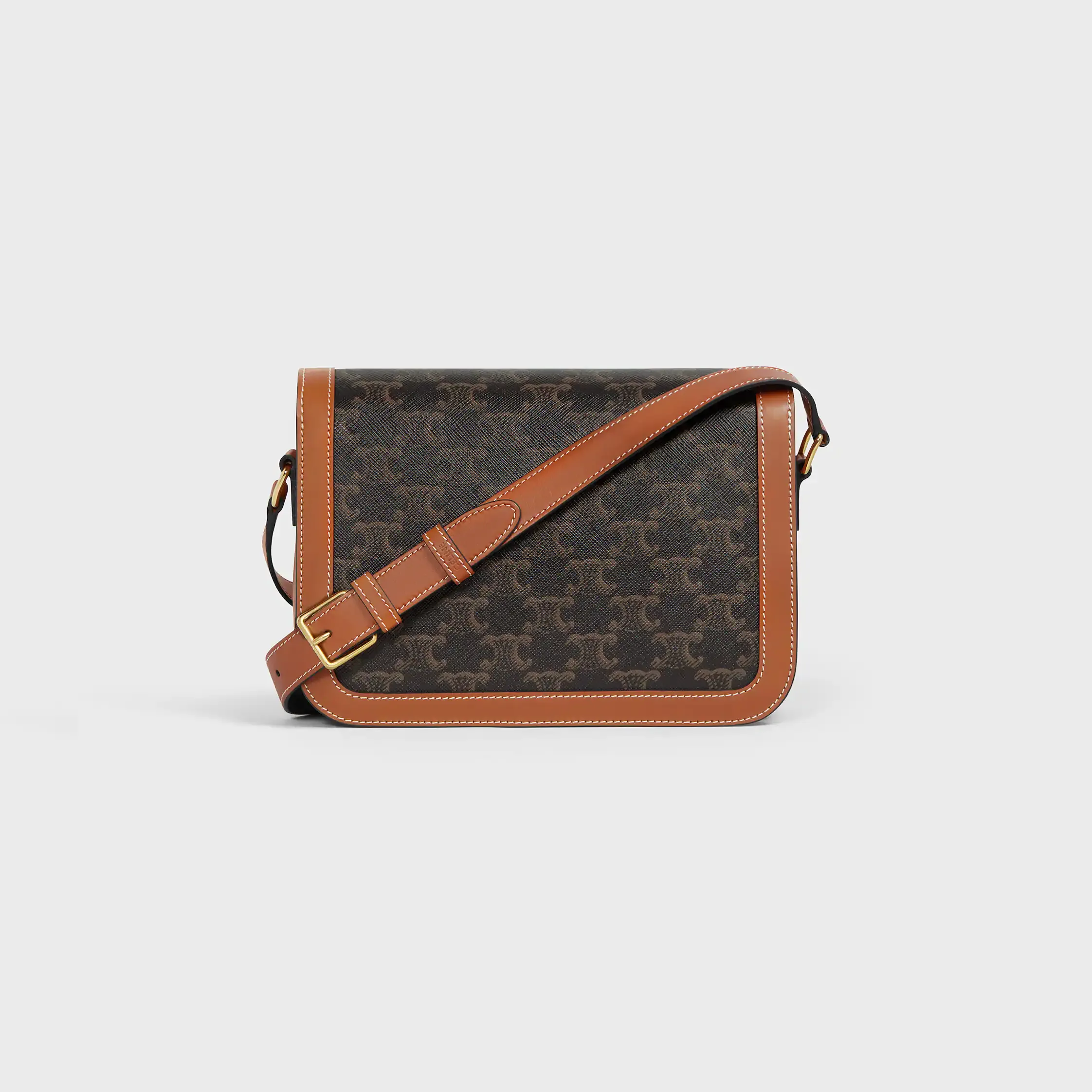 CLASSIQUE TRIOMPHE BAG IN Triomphe Canvas and Calfskin