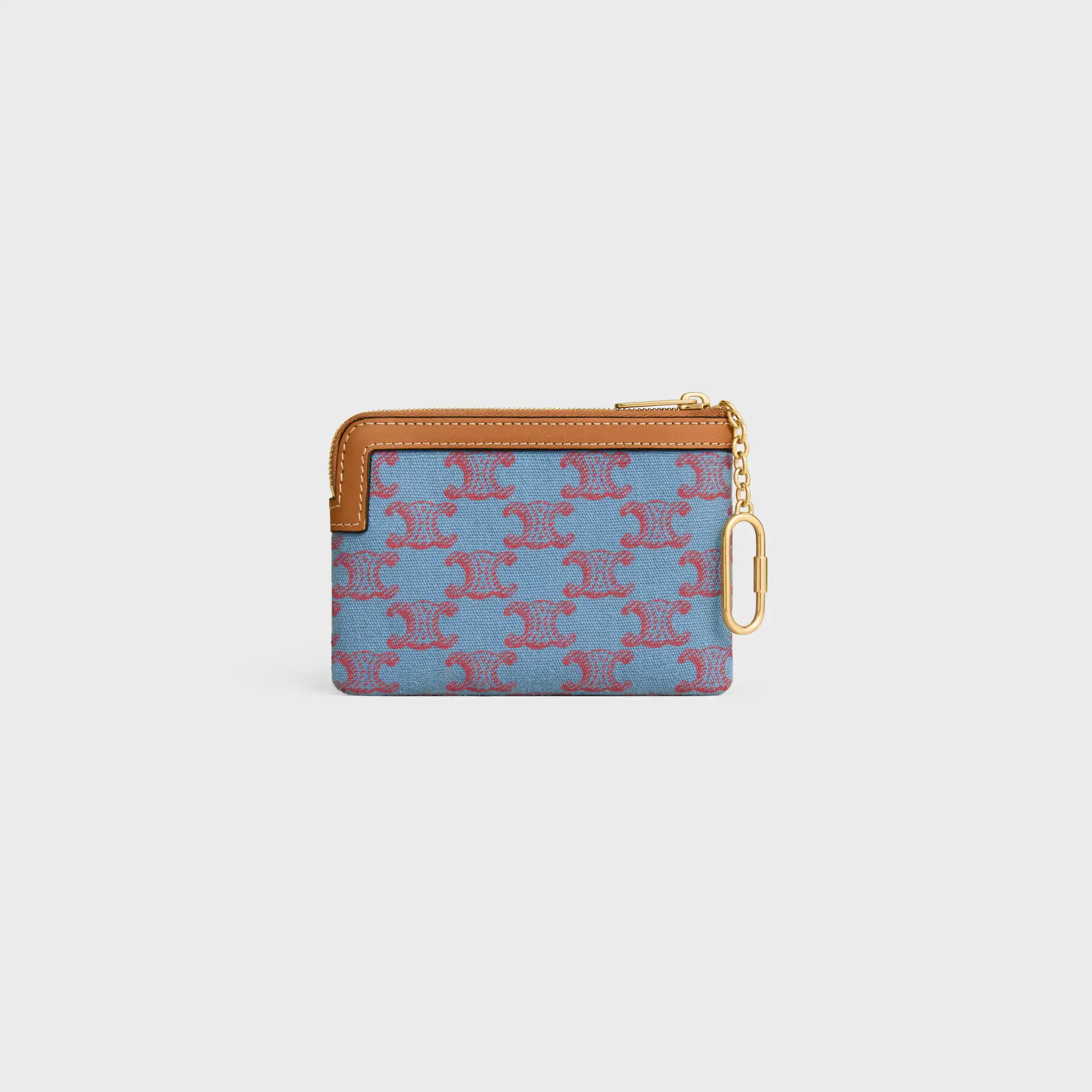 Coin Purse IN TEXTILE WITH TRIOMPHE ALL OVER