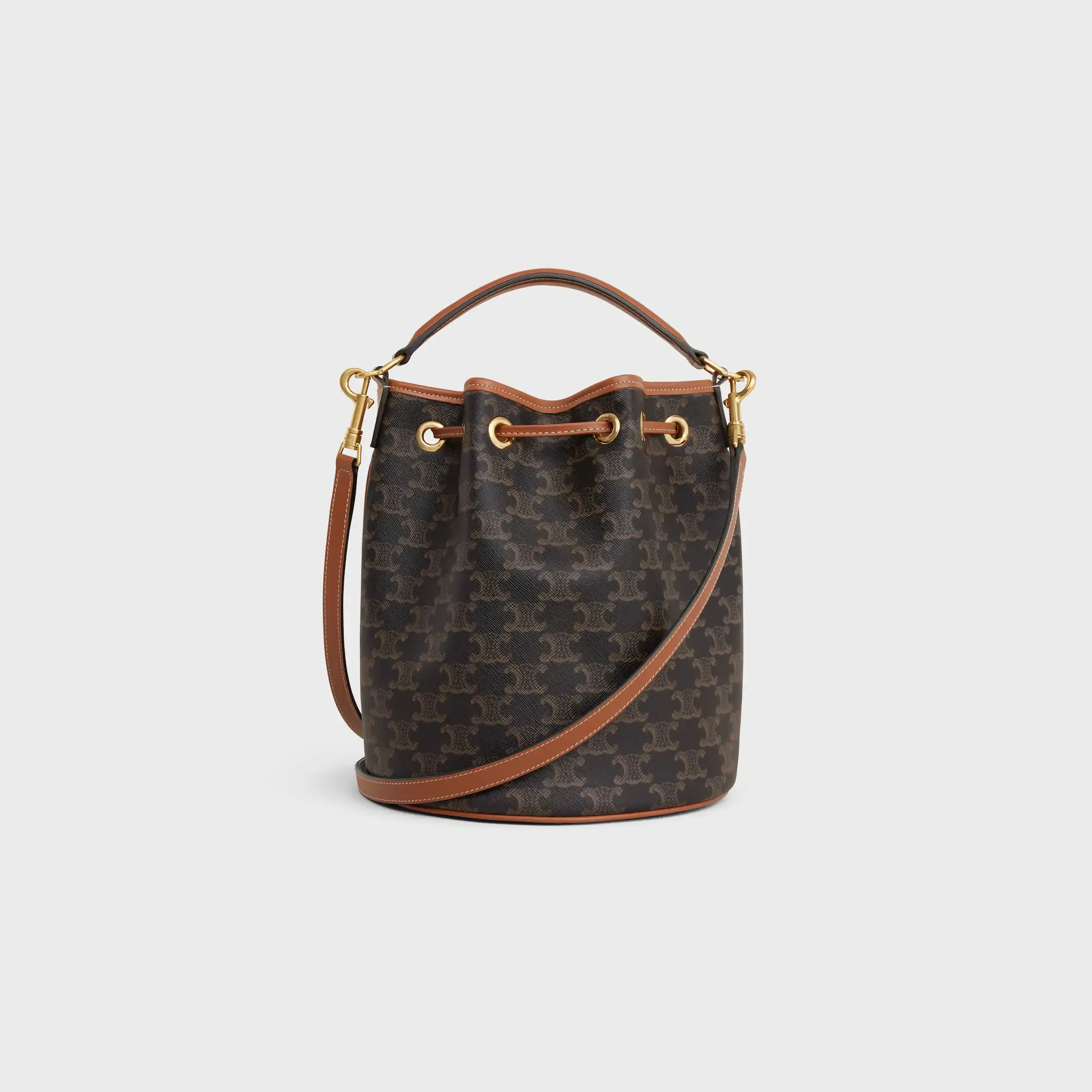 CLARA BAG IN TRIOMPHE CANVAS AND CALFSKIN