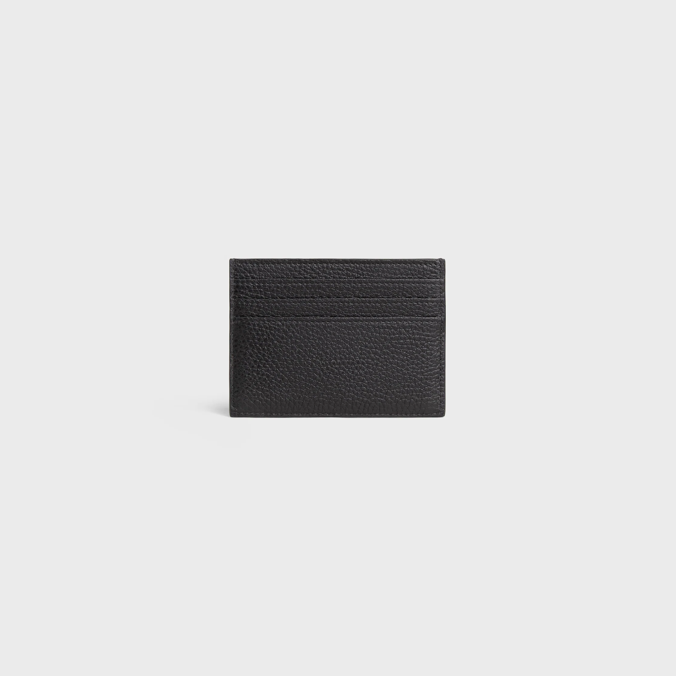 LARGE CARD HOLDER IN GRAINED CALFSKIN