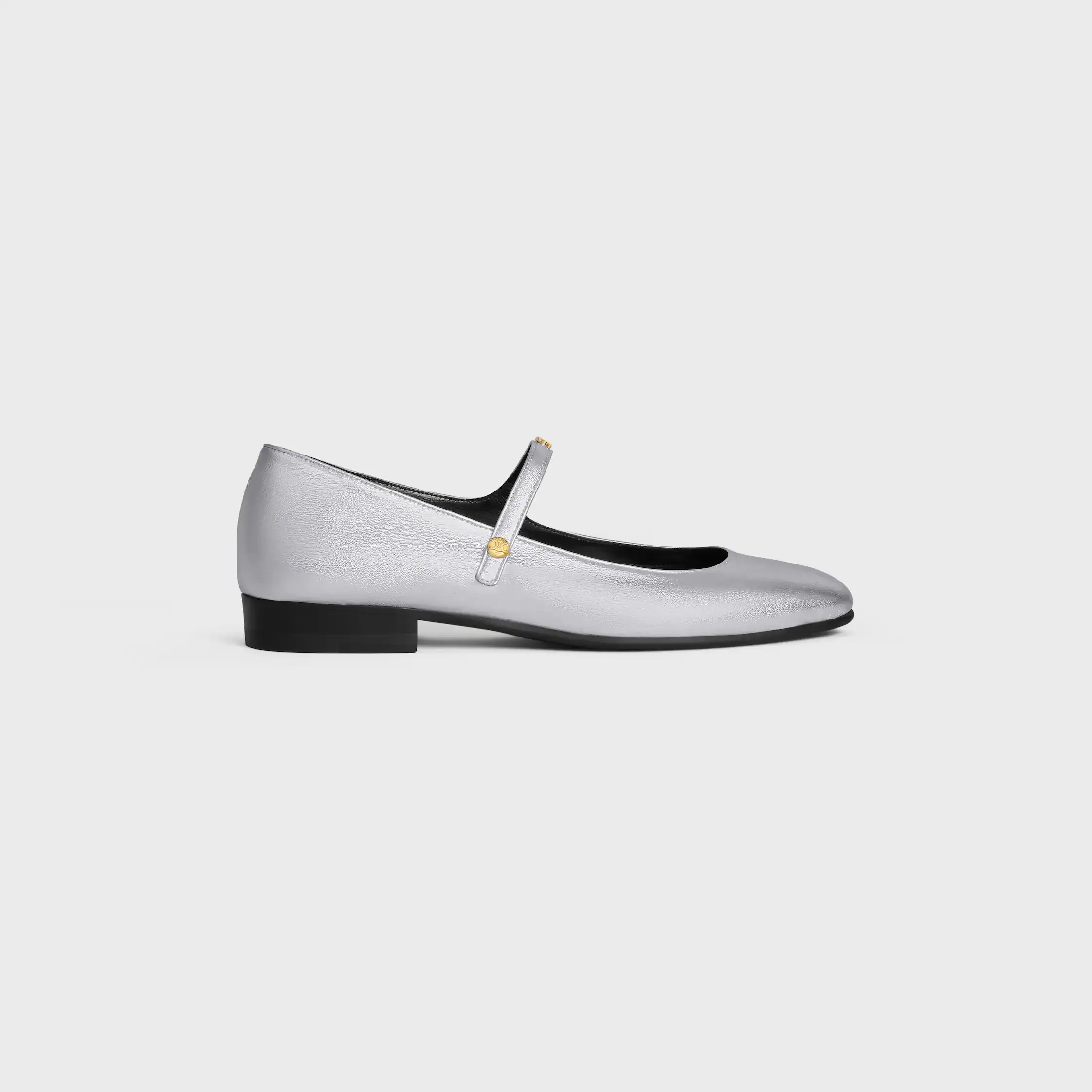 CITY BALLERINA IN LAMINATED LAMBSKIN