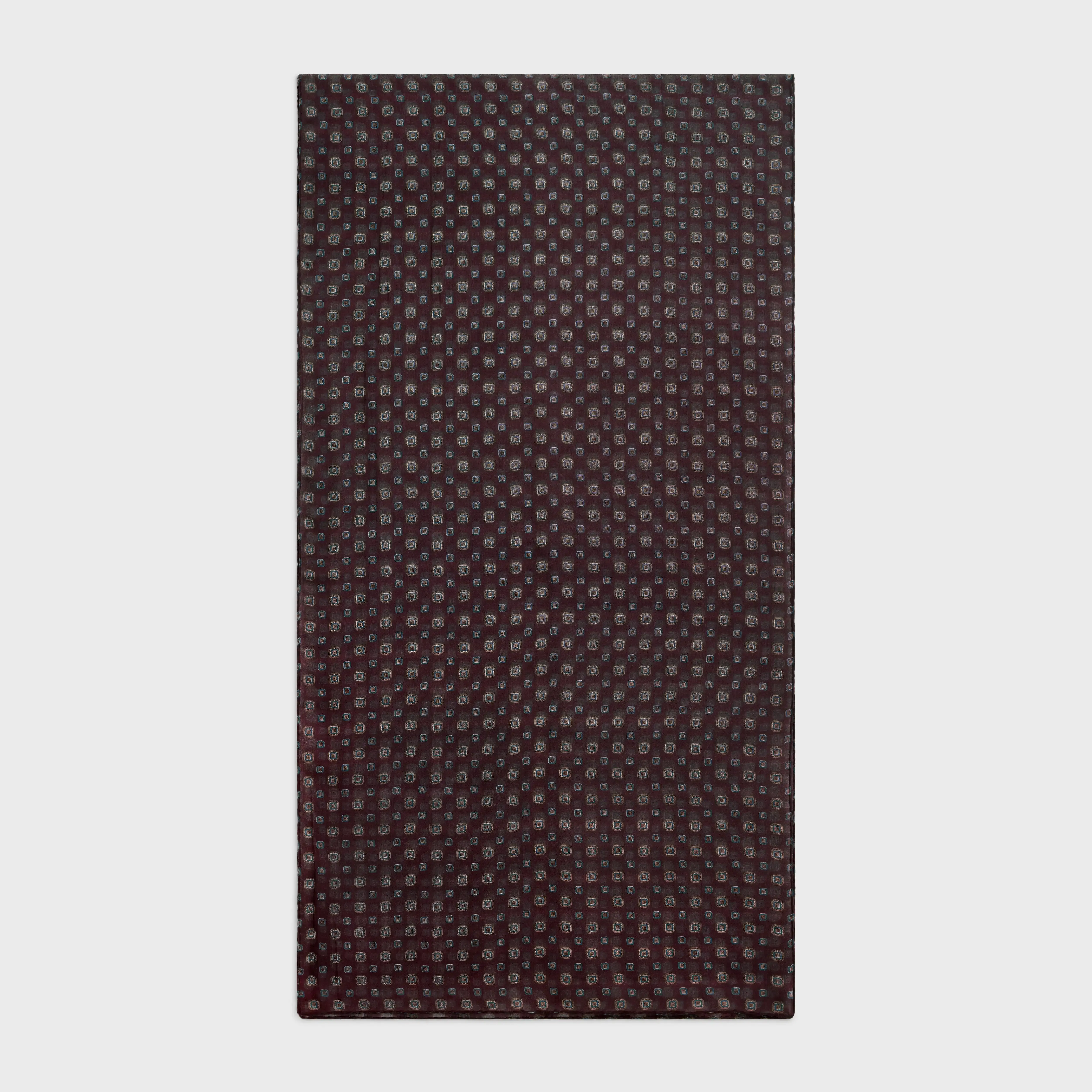 STOLE IN BISCOTTO-PRINT CASHMERE MUSLIN