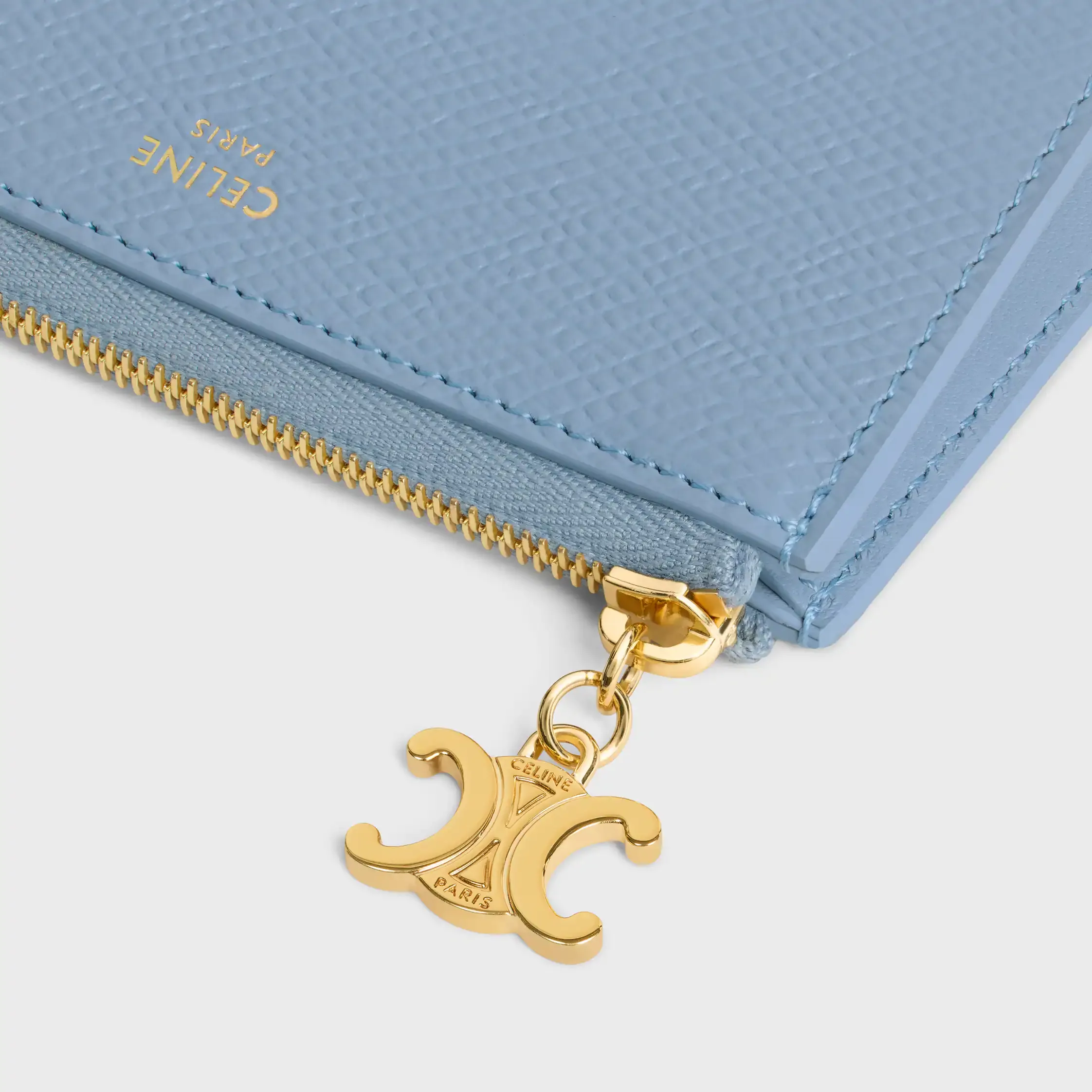 THREE POUCHES SET TRIOMPHE CHARMS IN TRIOMPHE CANVAS & GRAINED CALFSKIN