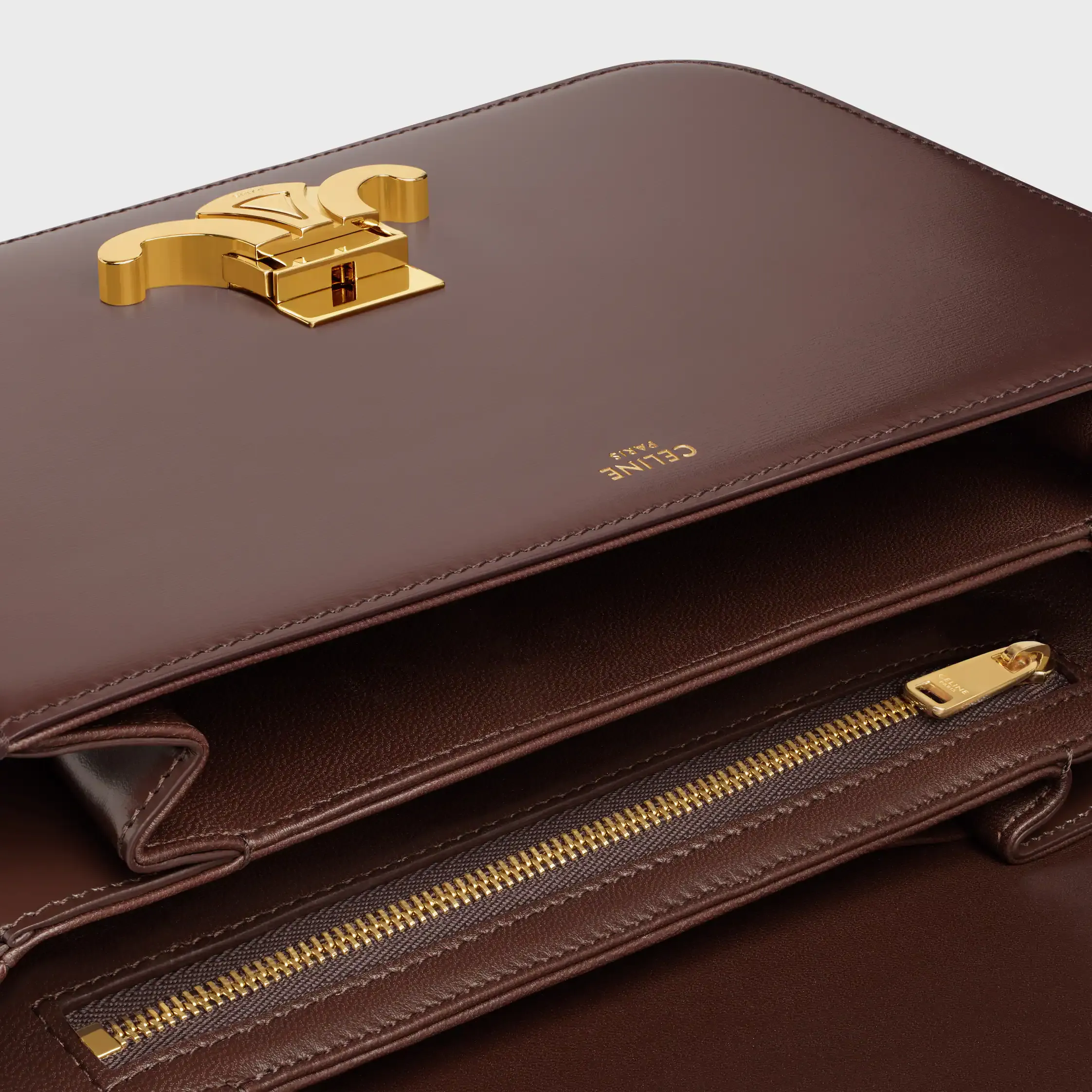 CLASSIQUE TRIOMPHE BAG IN shiny calfskin