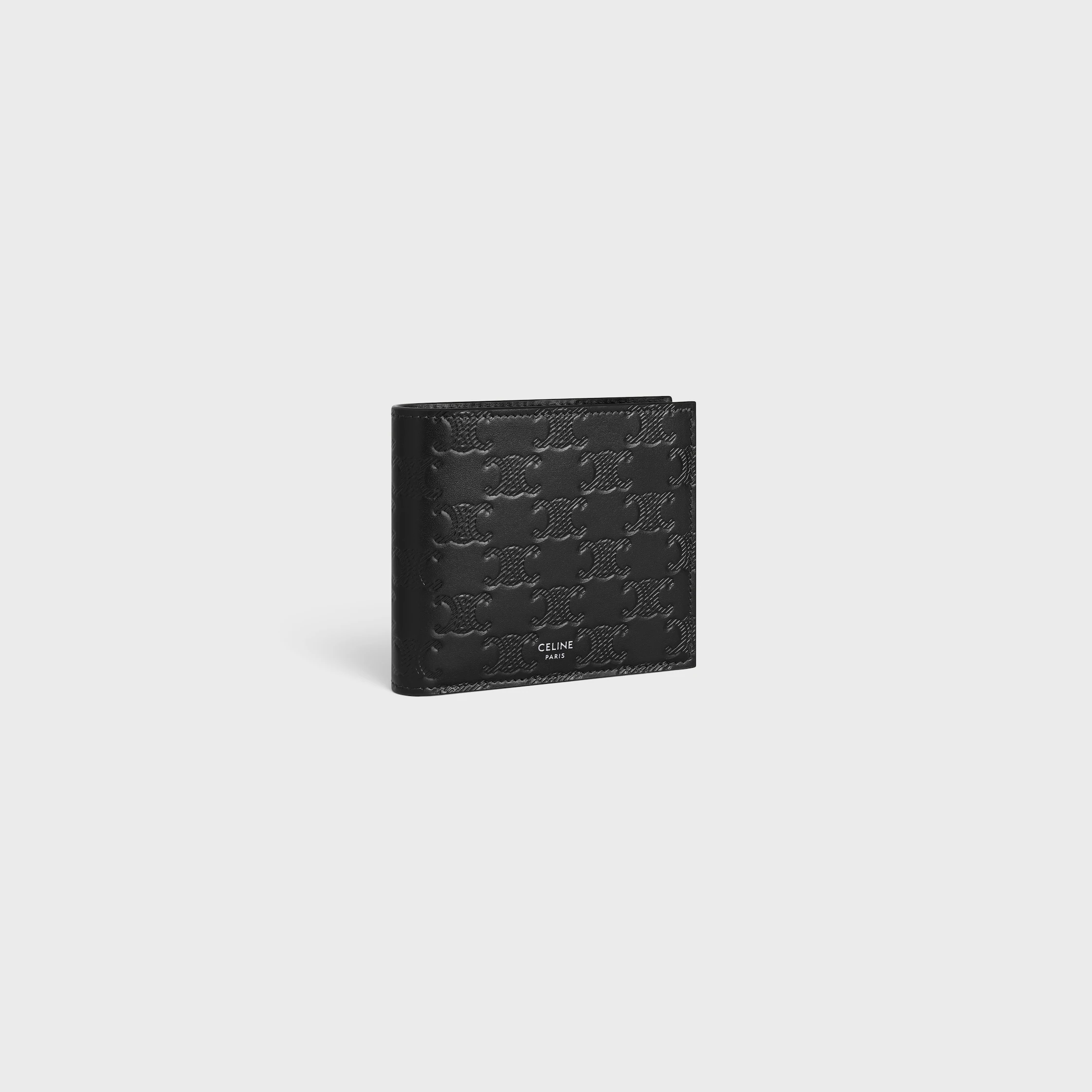 Bi-fold Wallet IN Calfskin with triomphe embossed