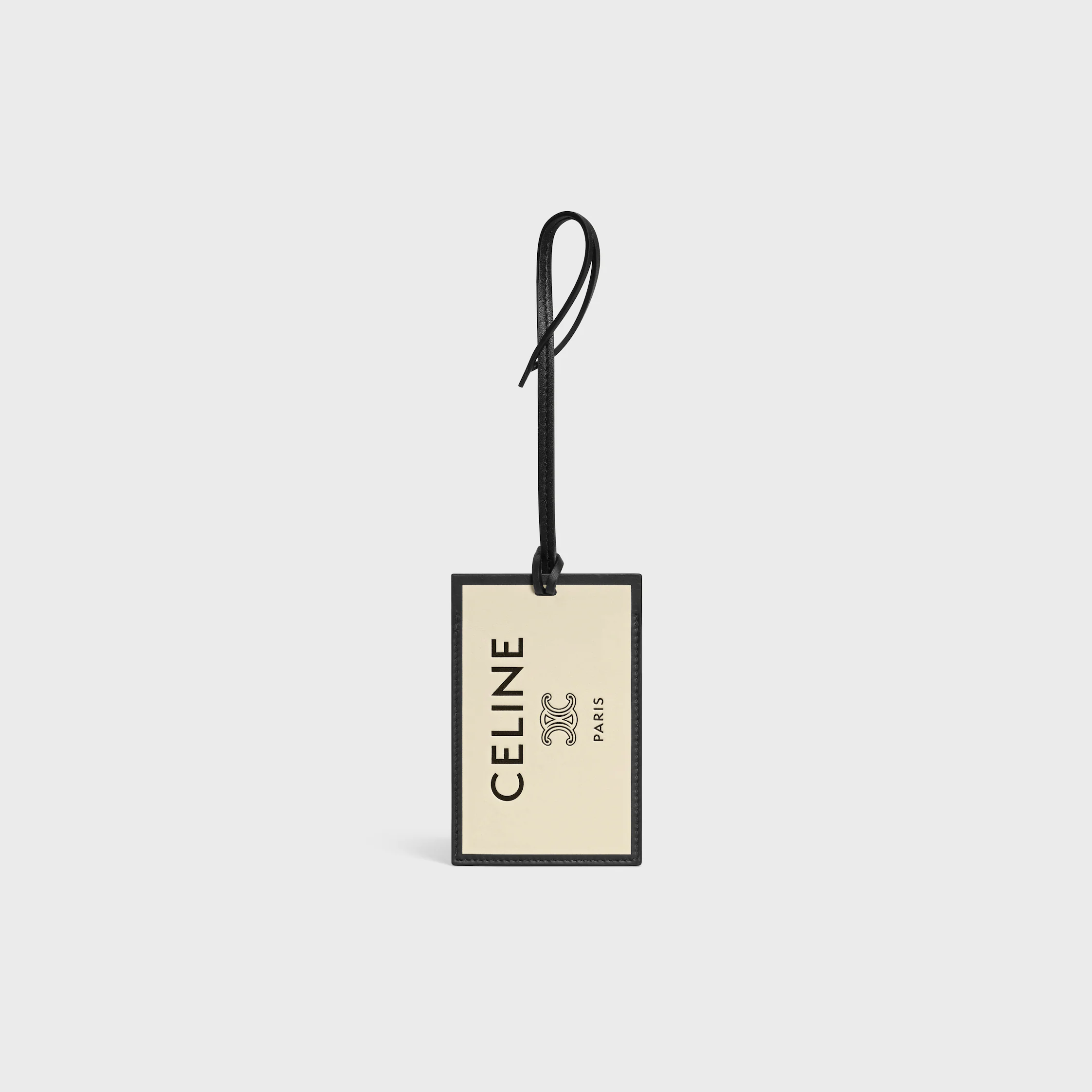 LUGGAGE TAG IN SMOOTH LAMBSKIN