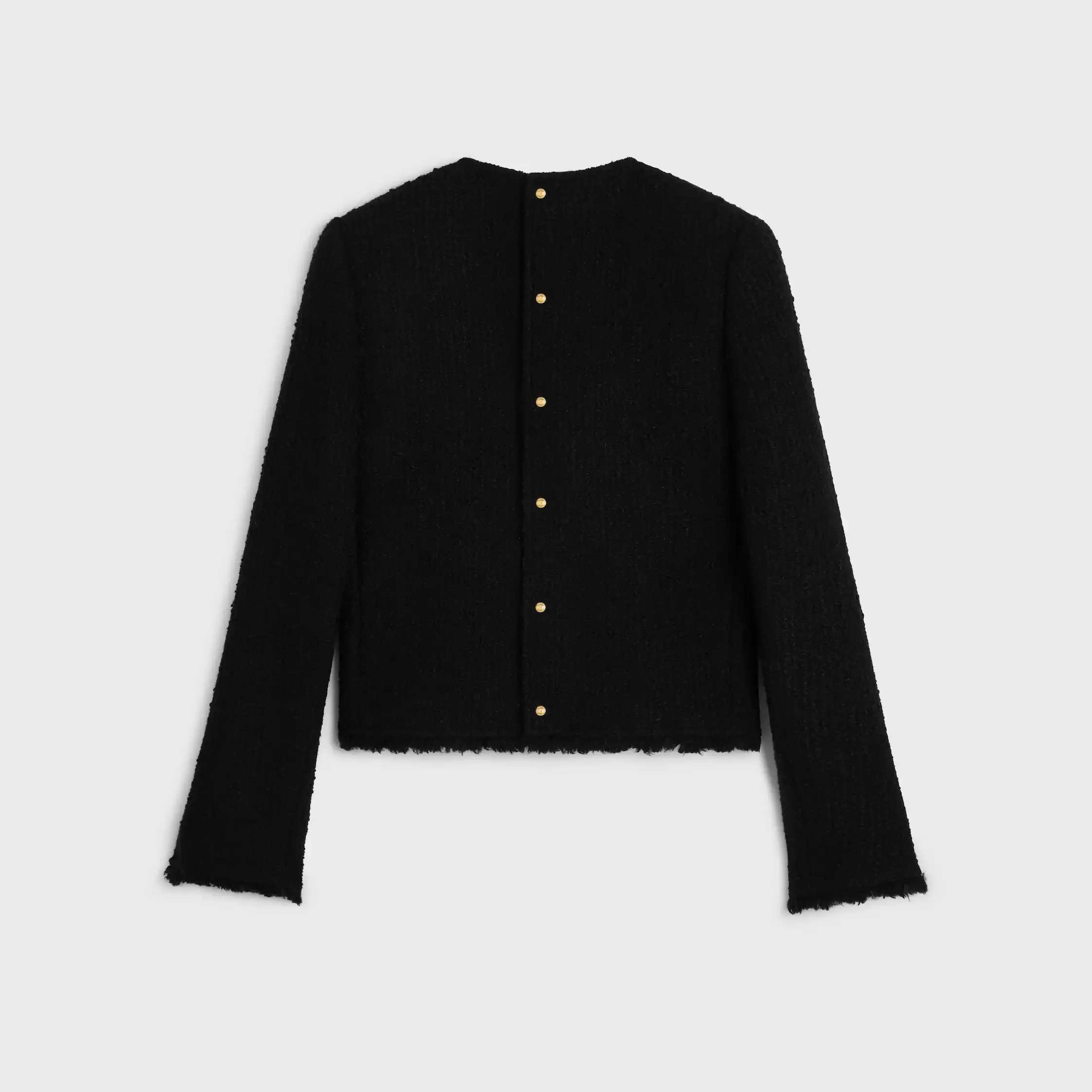 long-sleeved top IN wool natté