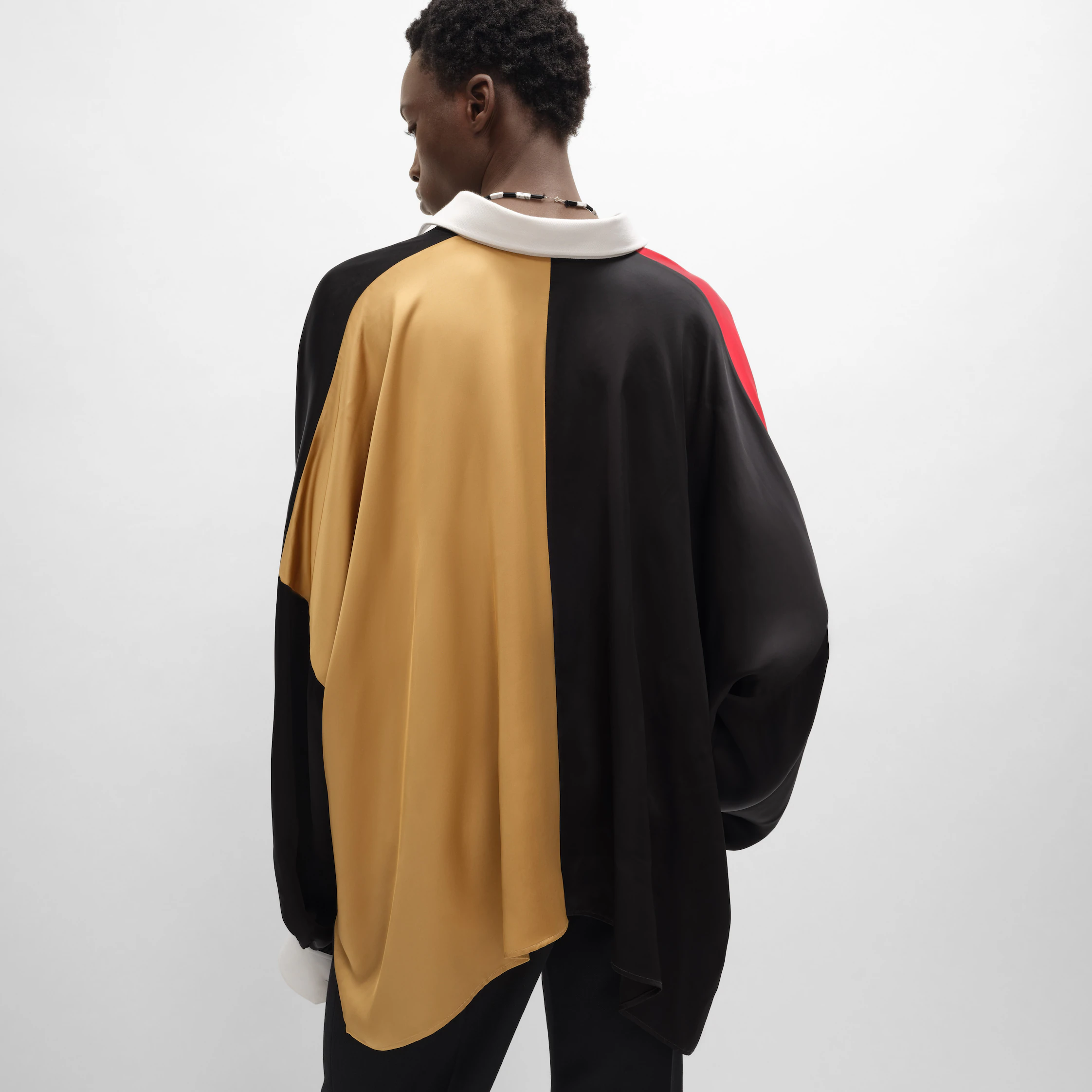 polo shirt IN viscose satin