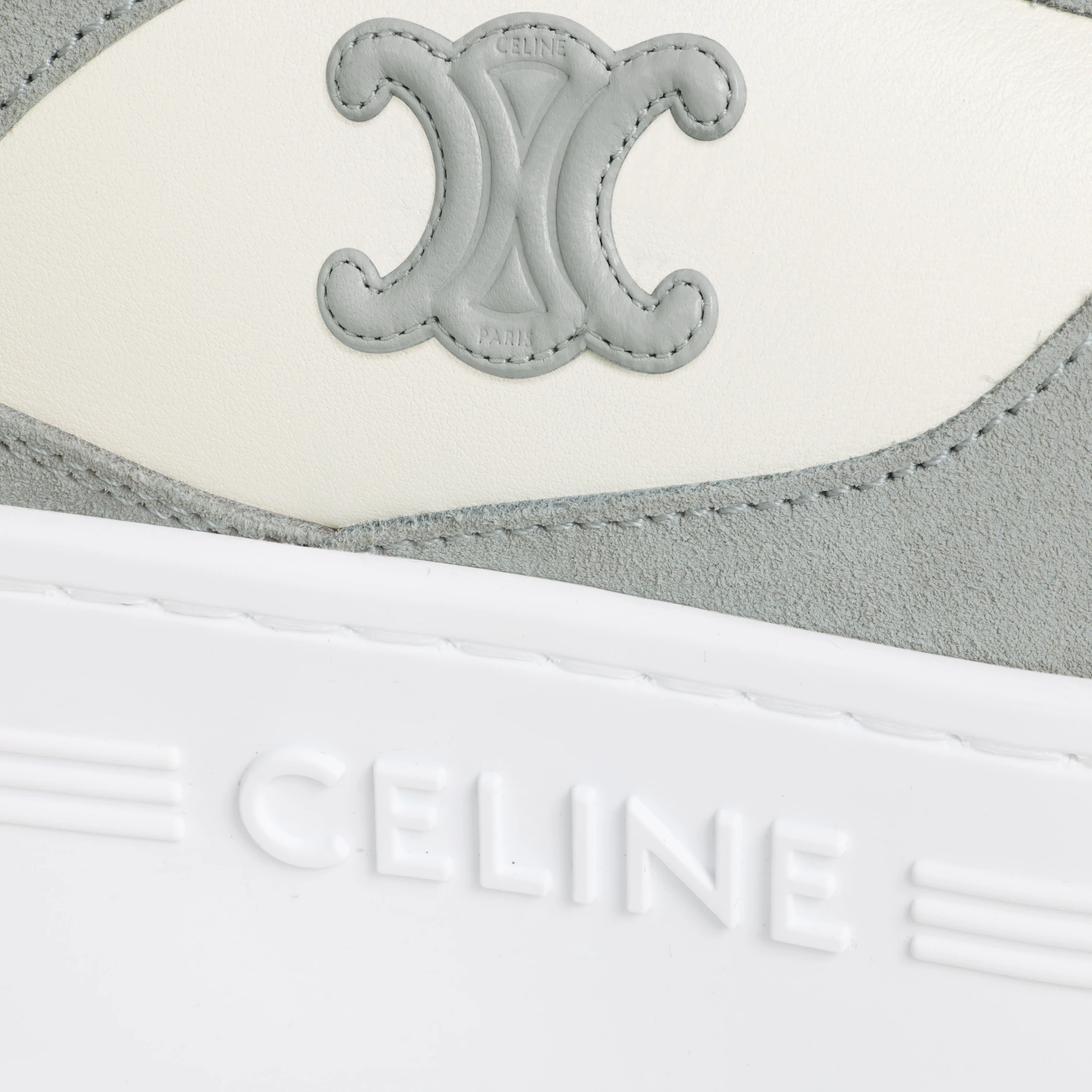 BLOCK WEDGE SNEAKER IN CALFSKIN AND SUEDE CALFSKIN