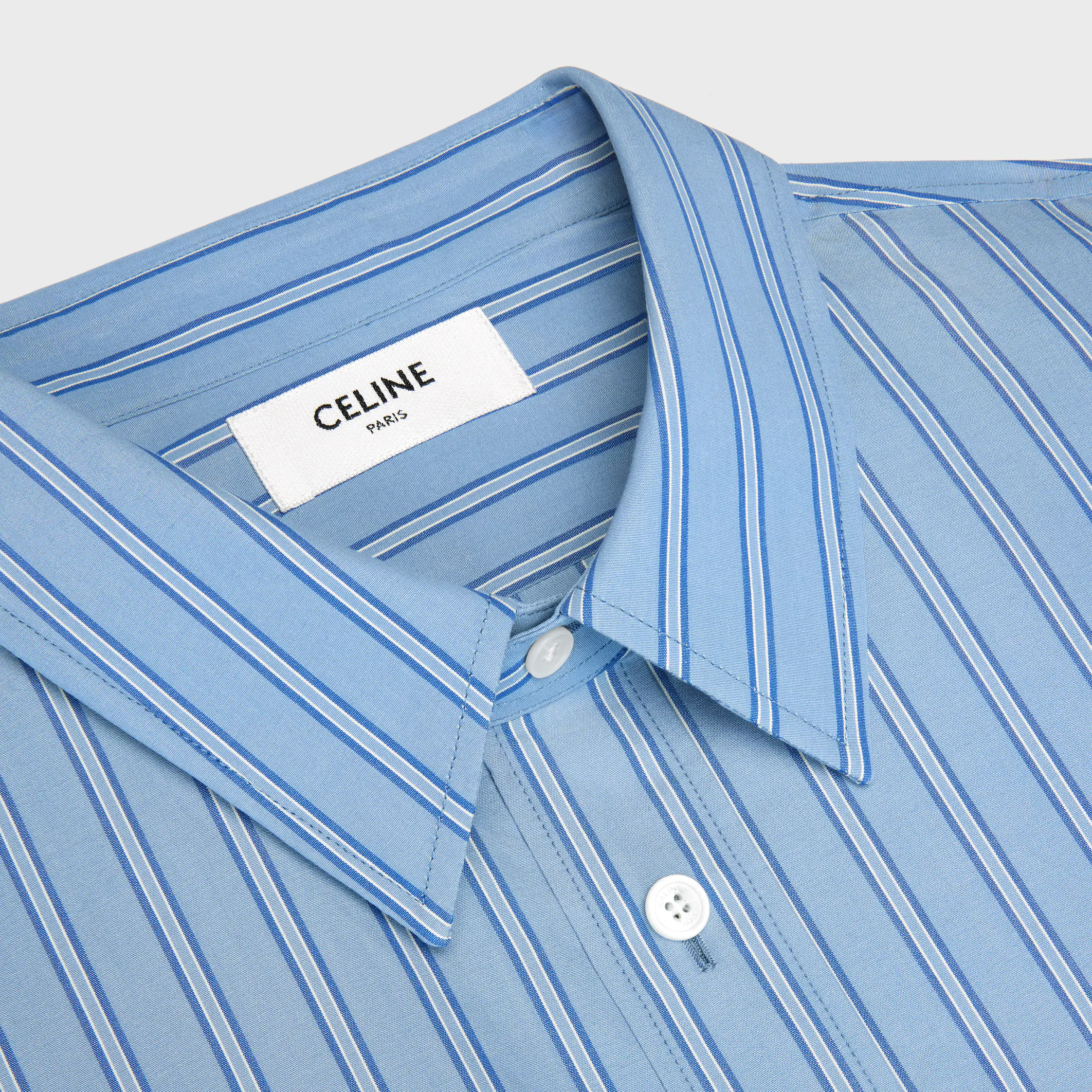 CLASSIC SHIRT IN STRIPED COTTON POPLIN