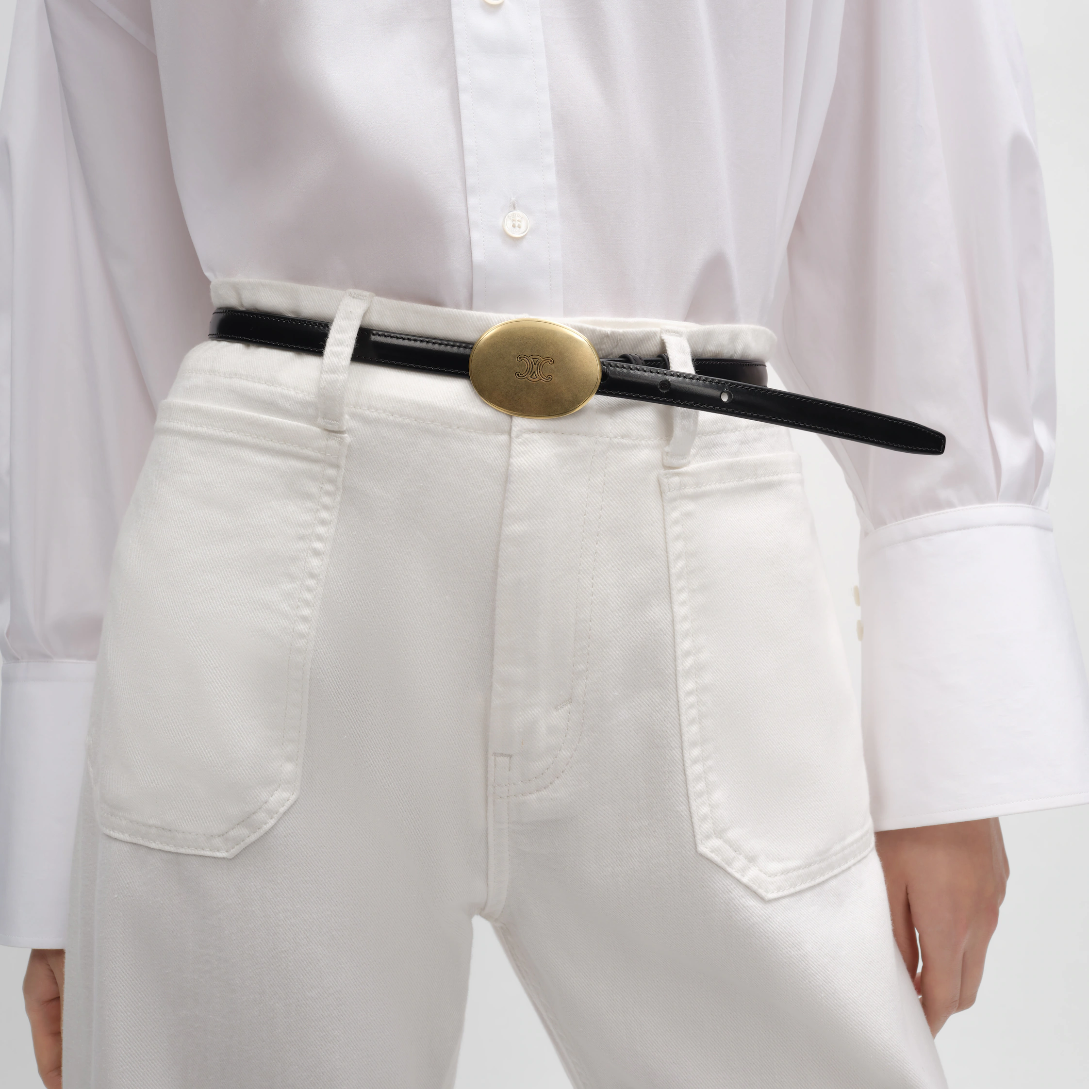 Thin Plate Belt 13MM IN Taurillon Leather