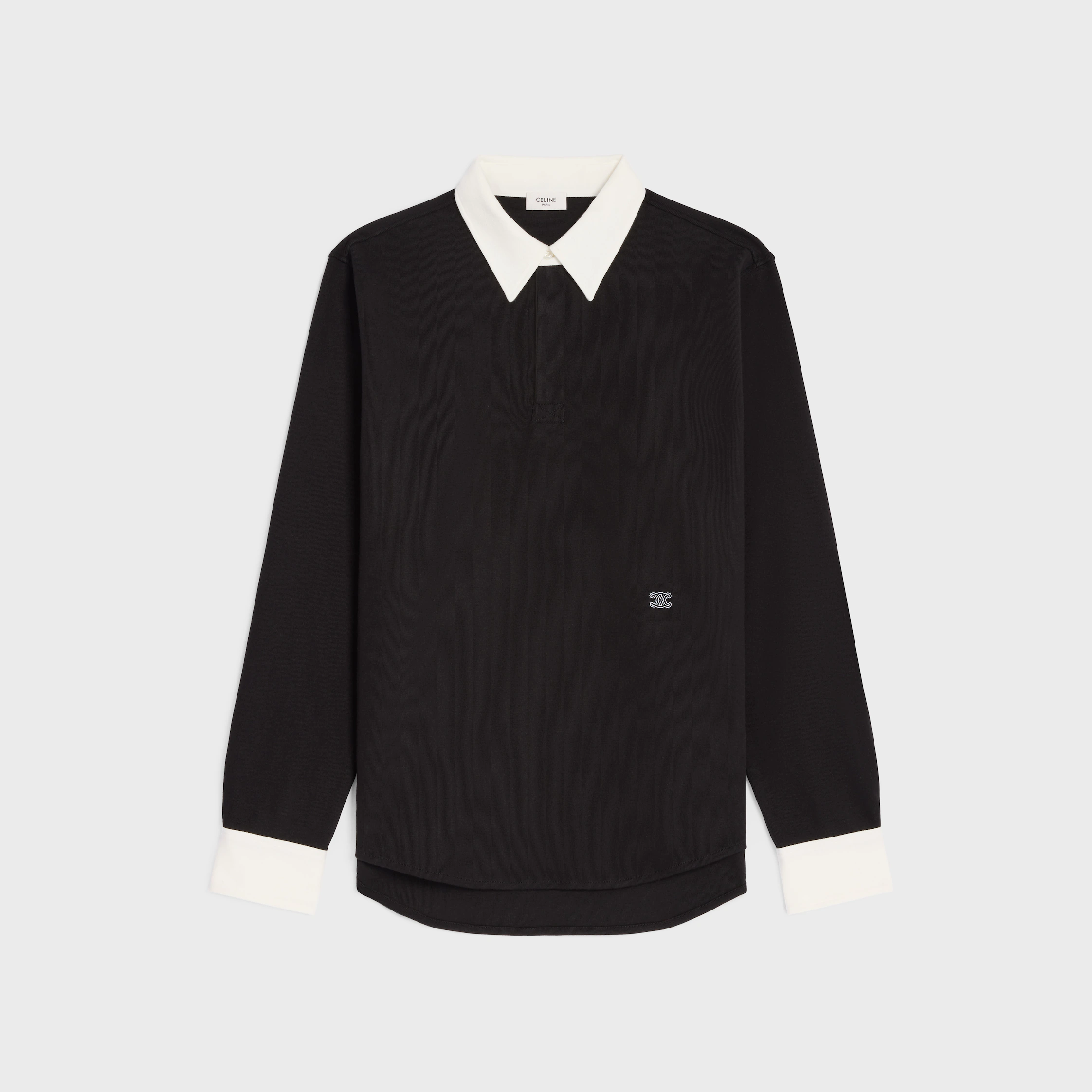 POLO SHIRT IN RIBBED COTTON JERSEY