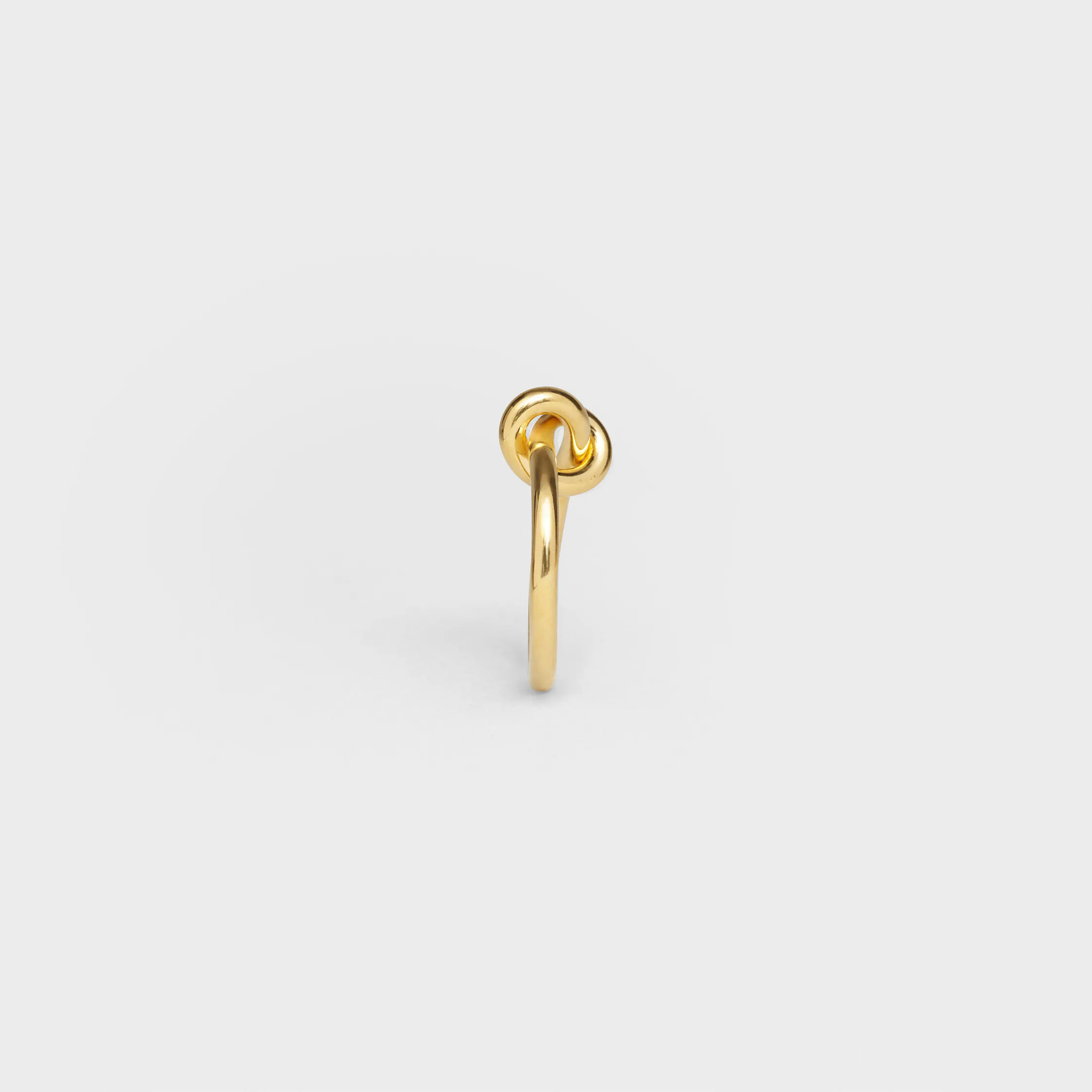 Knot Ring in Brass with Gold finish