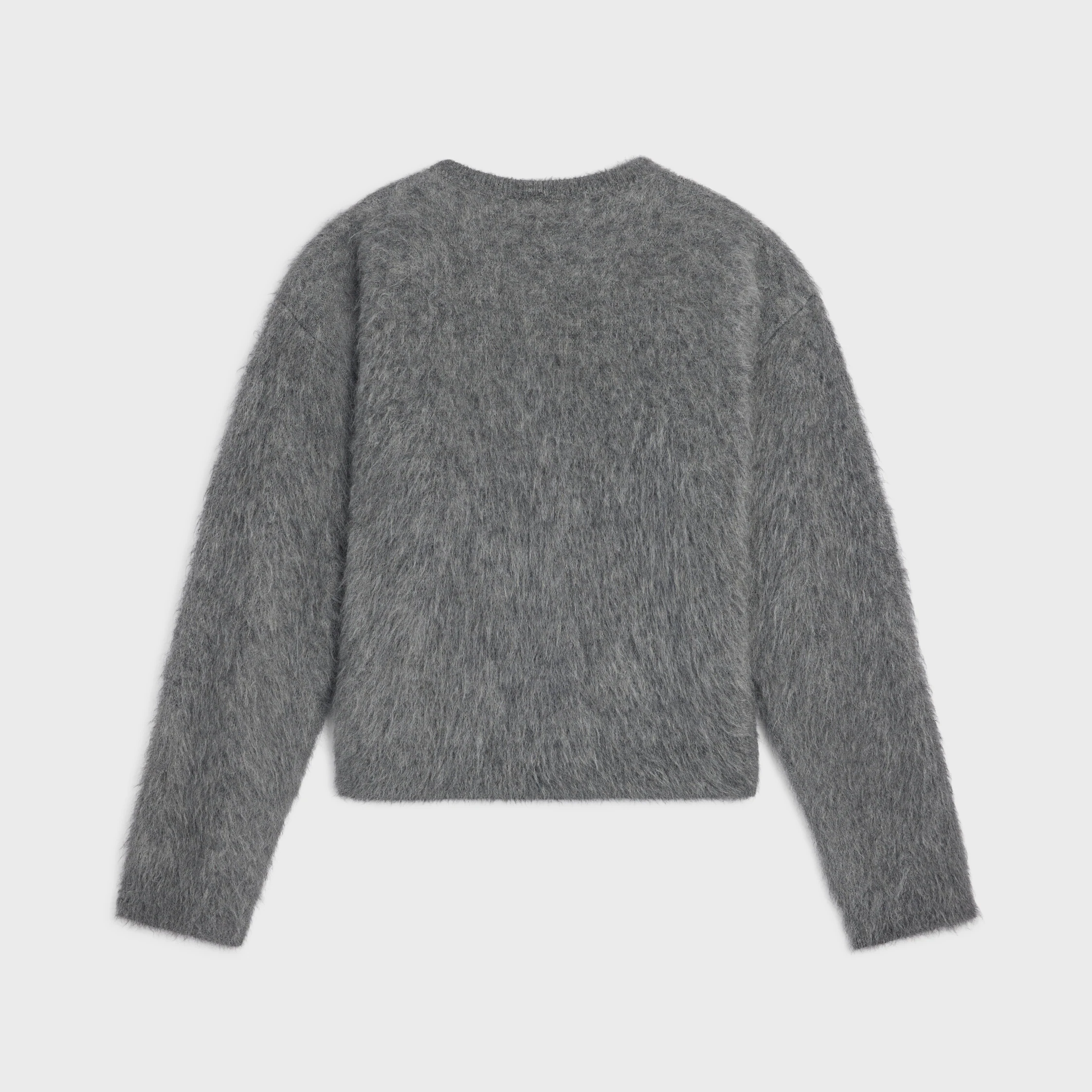 crewneck sweater IN brushed mohair