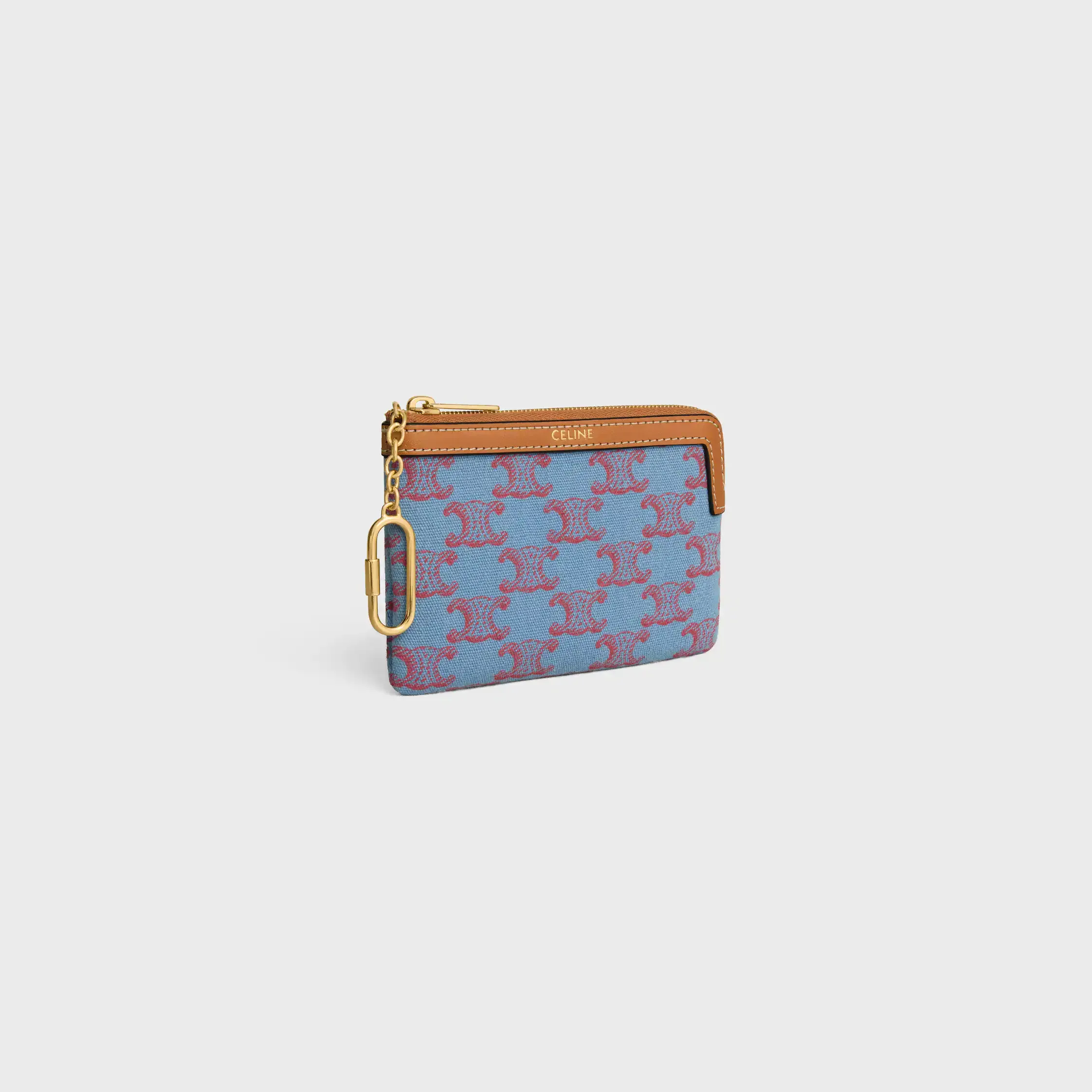 Coin Purse IN TEXTILE WITH TRIOMPHE ALL OVER