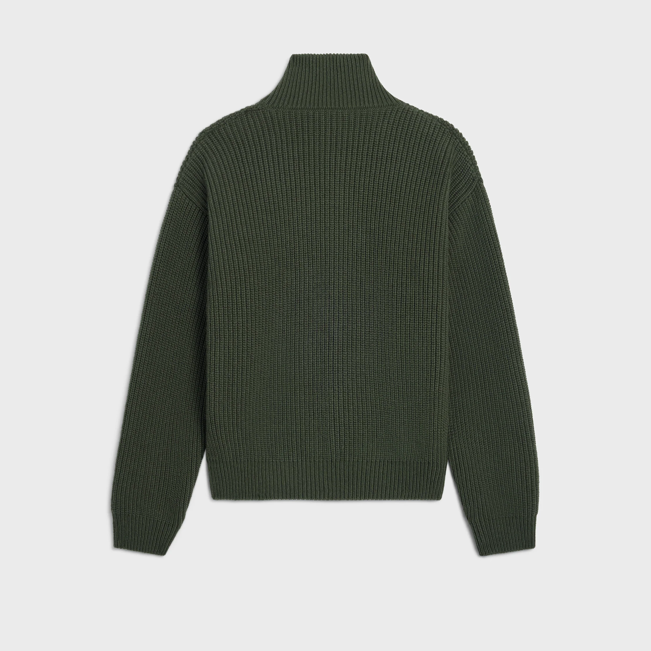 trucker sweater IN ribbed wool