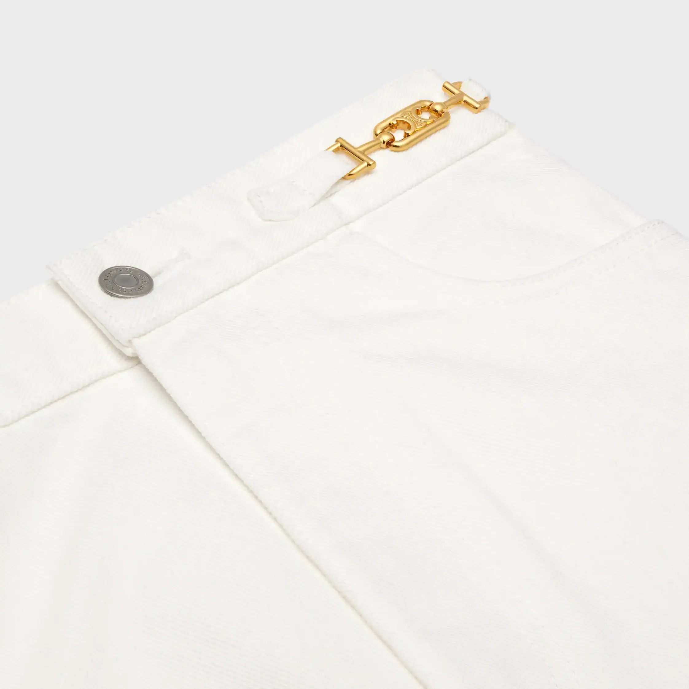 Jane flared jeans in optic white wash denim