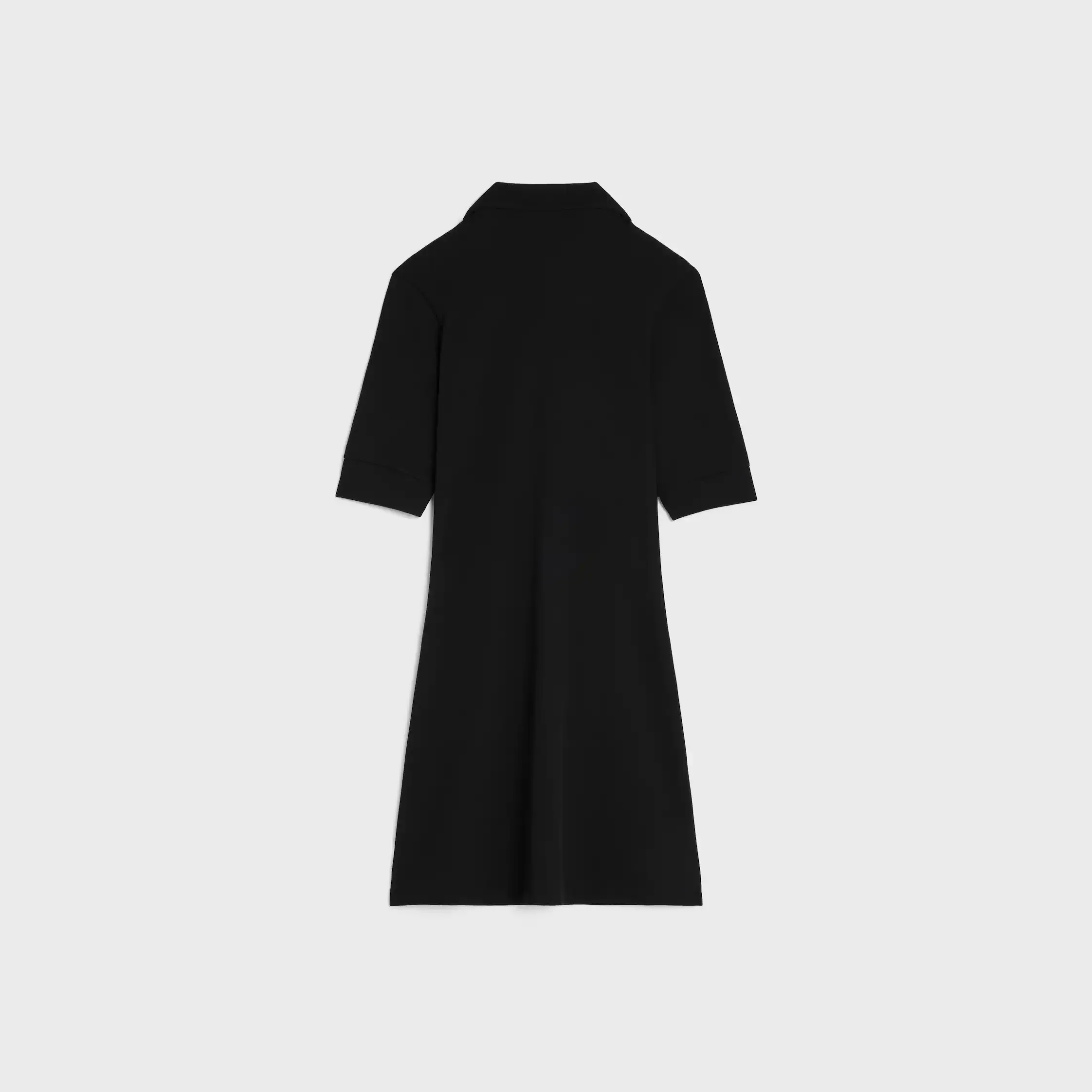 polo mini dress IN ribbed cotton