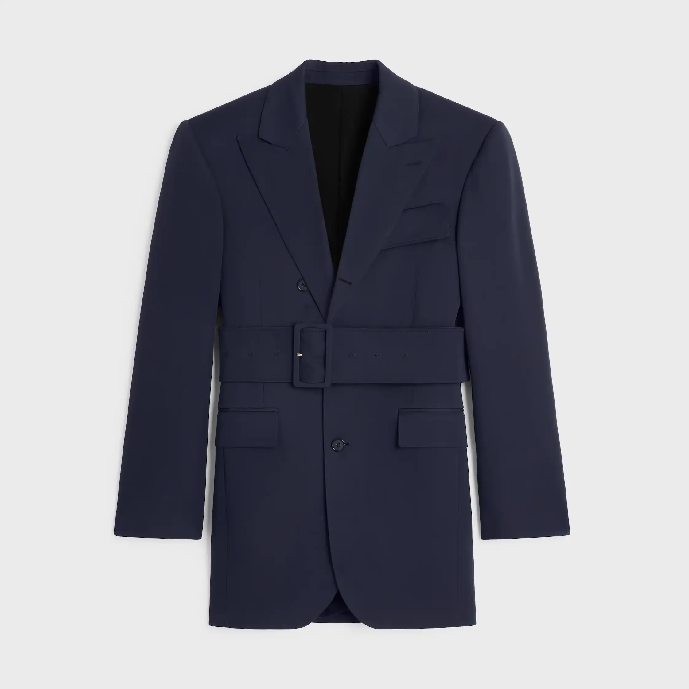 colonne jacket IN GRAIN DE POUDRE WOOL