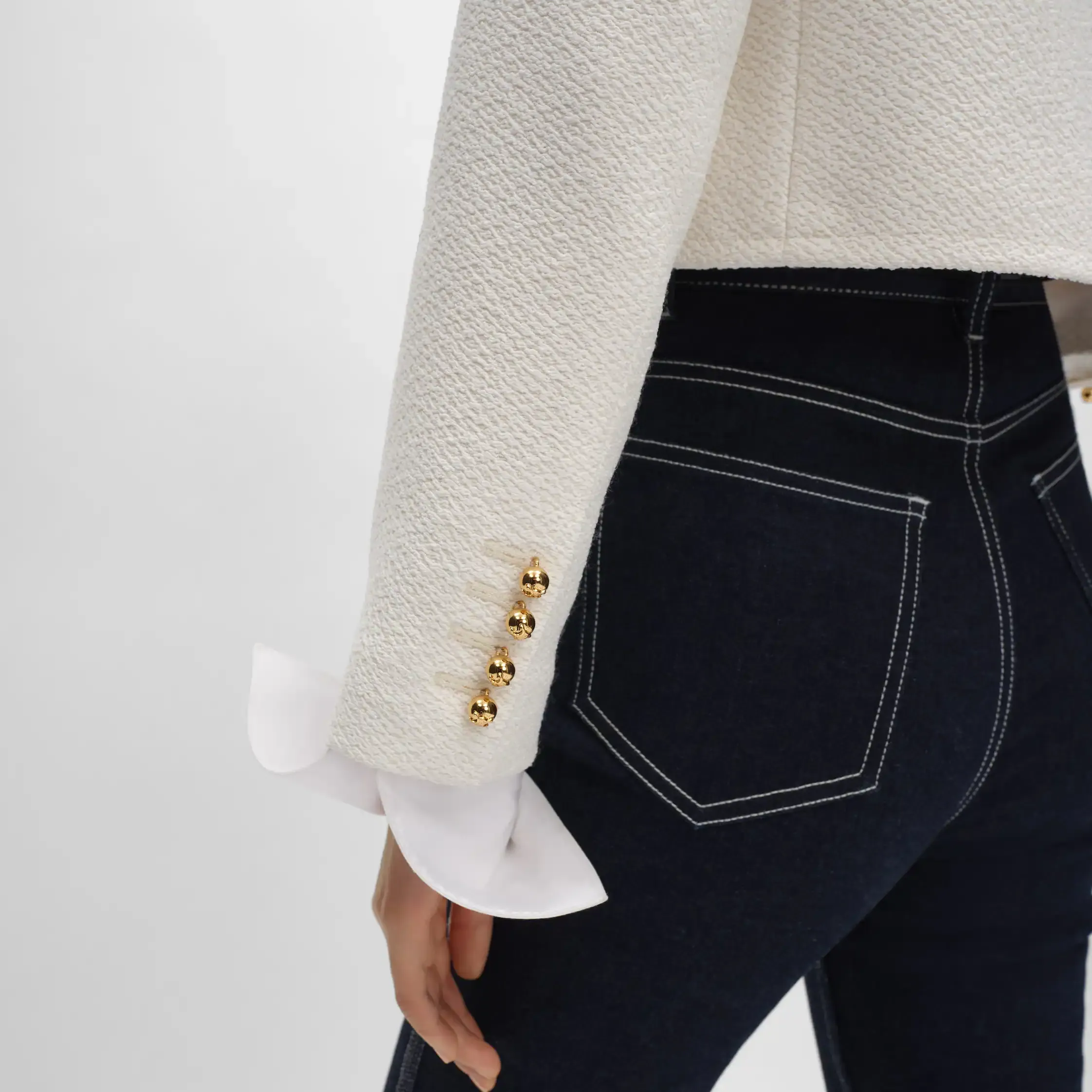 icone jacket IN viscose and wool natté