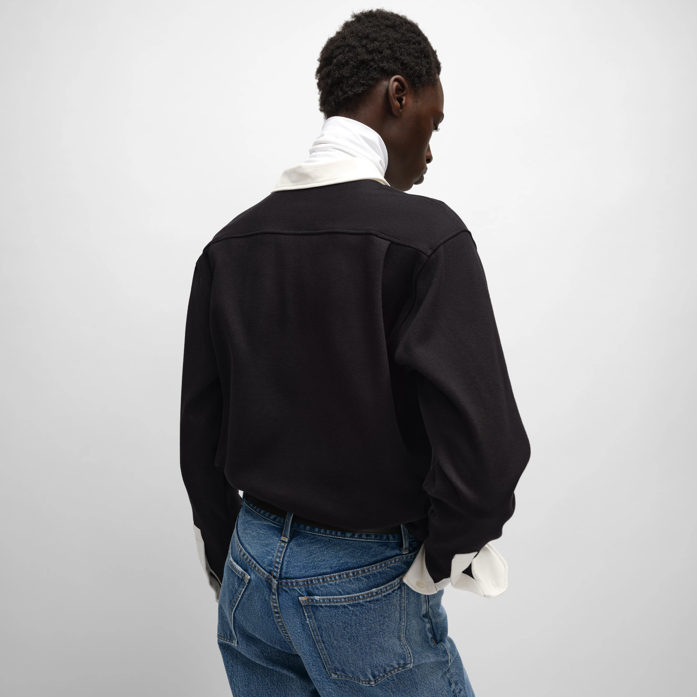 POLO SHIRT IN RIBBED COTTON JERSEY
