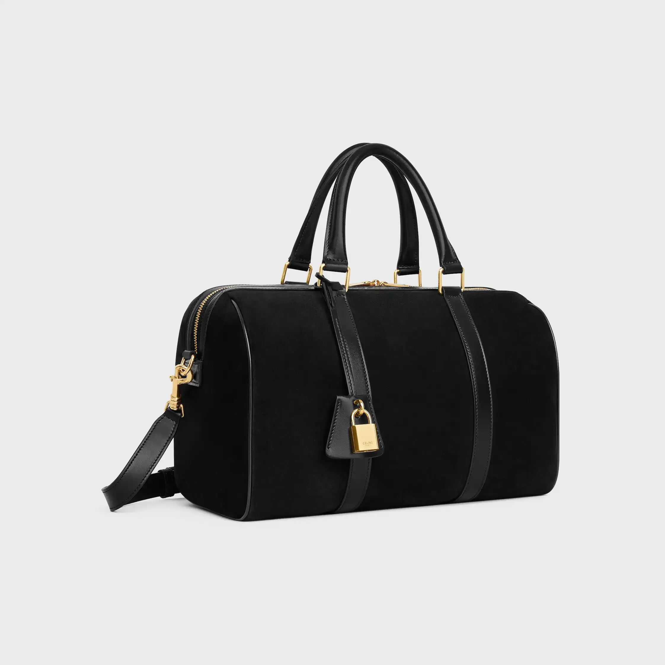 LARGE BOSTON in SUEDE CALFSKIN
