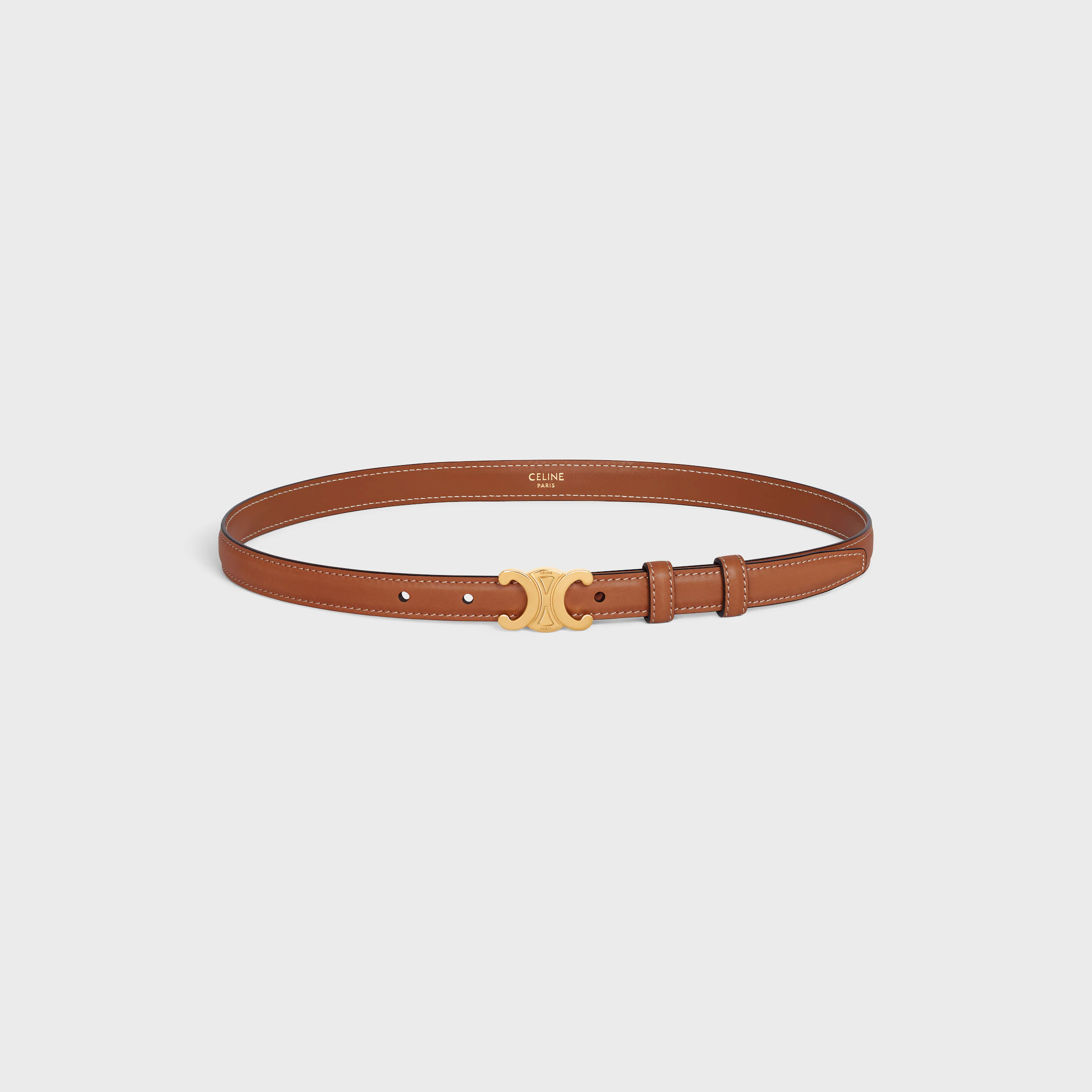 Triomphe Belt 18MM IN Natural Calfskin
