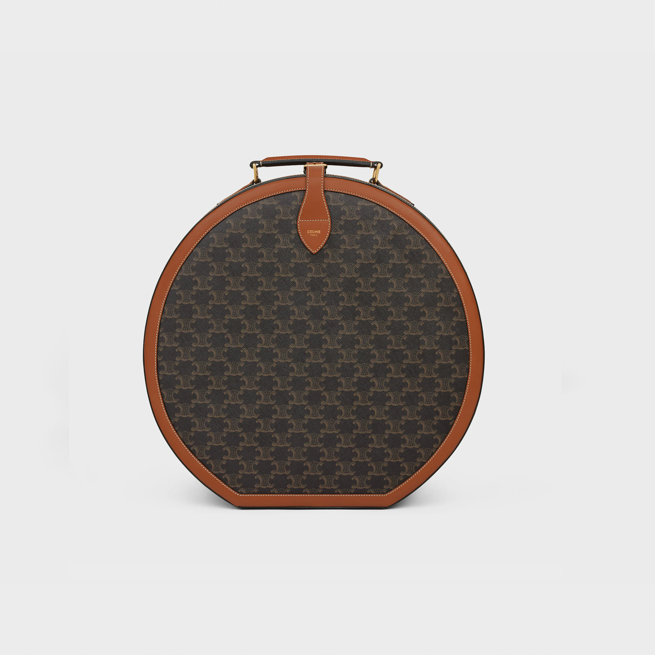 Fedora case in triomphe canvas and calfskin